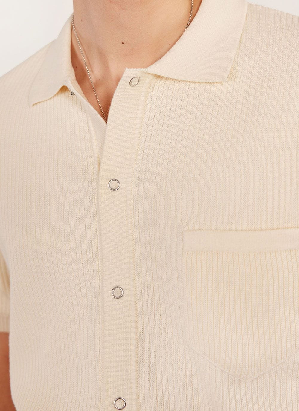 3953-pablo-cuban-shirt-knitted-cotton-cream-10.jpg Pablo Cuban Shirt | Knitted Cotton | Cream