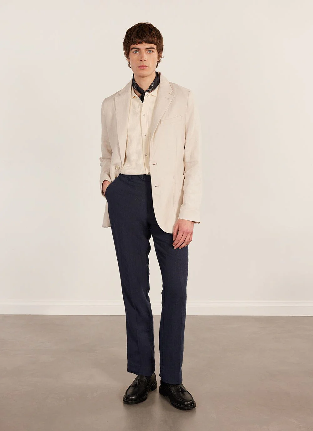3953-pablo-cuban-shirt-knitted-cotton-cream-5.webp Pablo Cuban Shirt | Knitted Cotton | Cream
