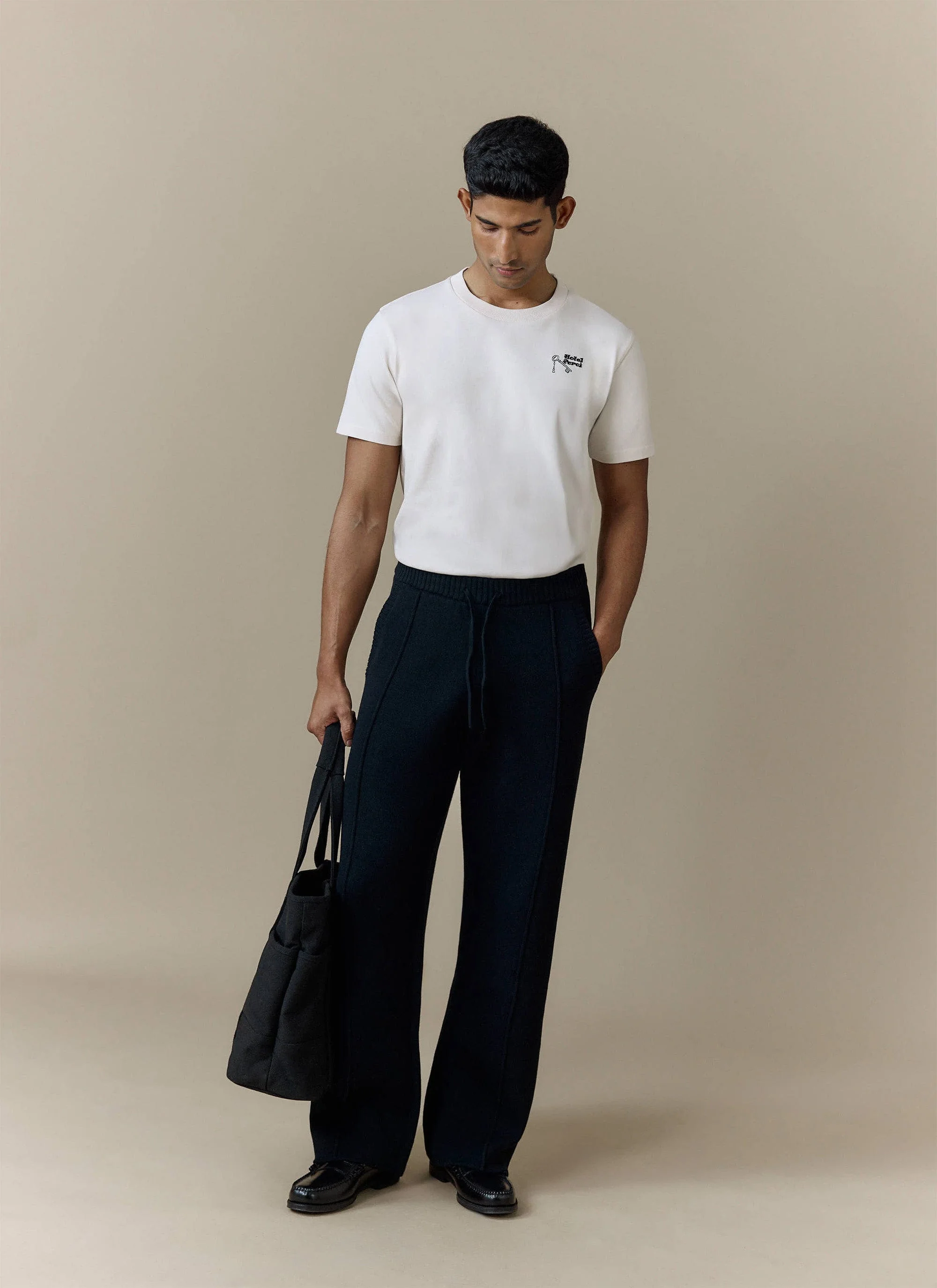 3960-chronicle-knitted-straight-leg-trackpants-cotton-black-2.webp Chronicle Knitted Straight Leg Trackpants | Cotton | Black