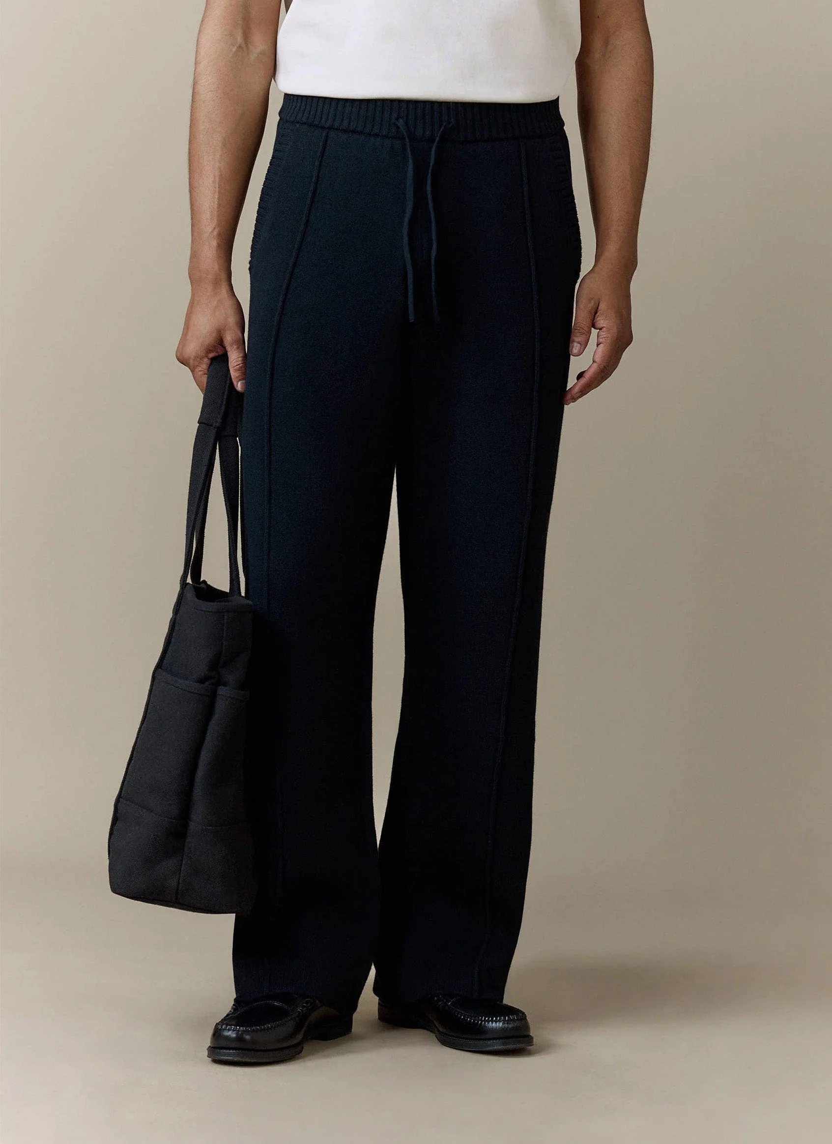 3960-chronicle-knitted-straight-leg-trackpants-cotton-black-3.webp Chronicle Knitted Straight Leg Trackpants | Cotton | Black