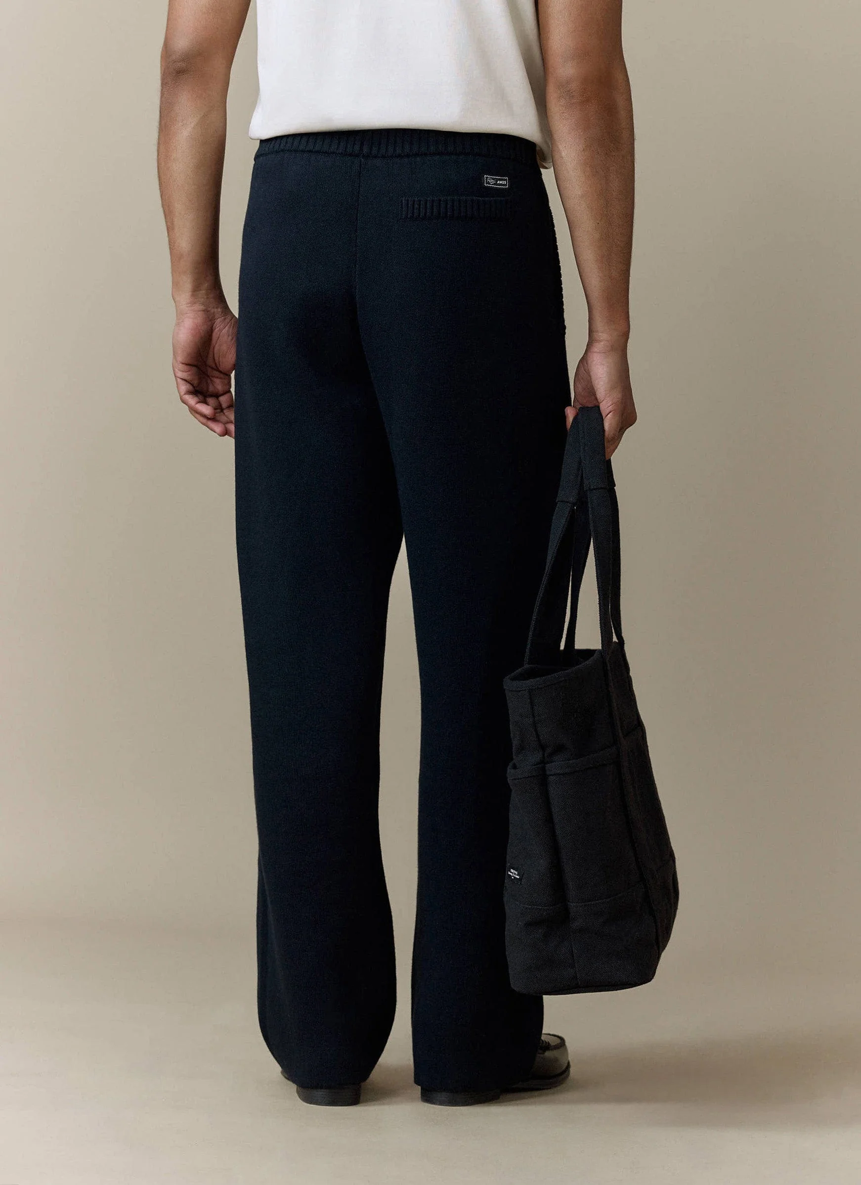 3960-chronicle-knitted-straight-leg-trackpants-cotton-black-5.webp Chronicle Knitted Straight Leg Trackpants | Cotton | Black