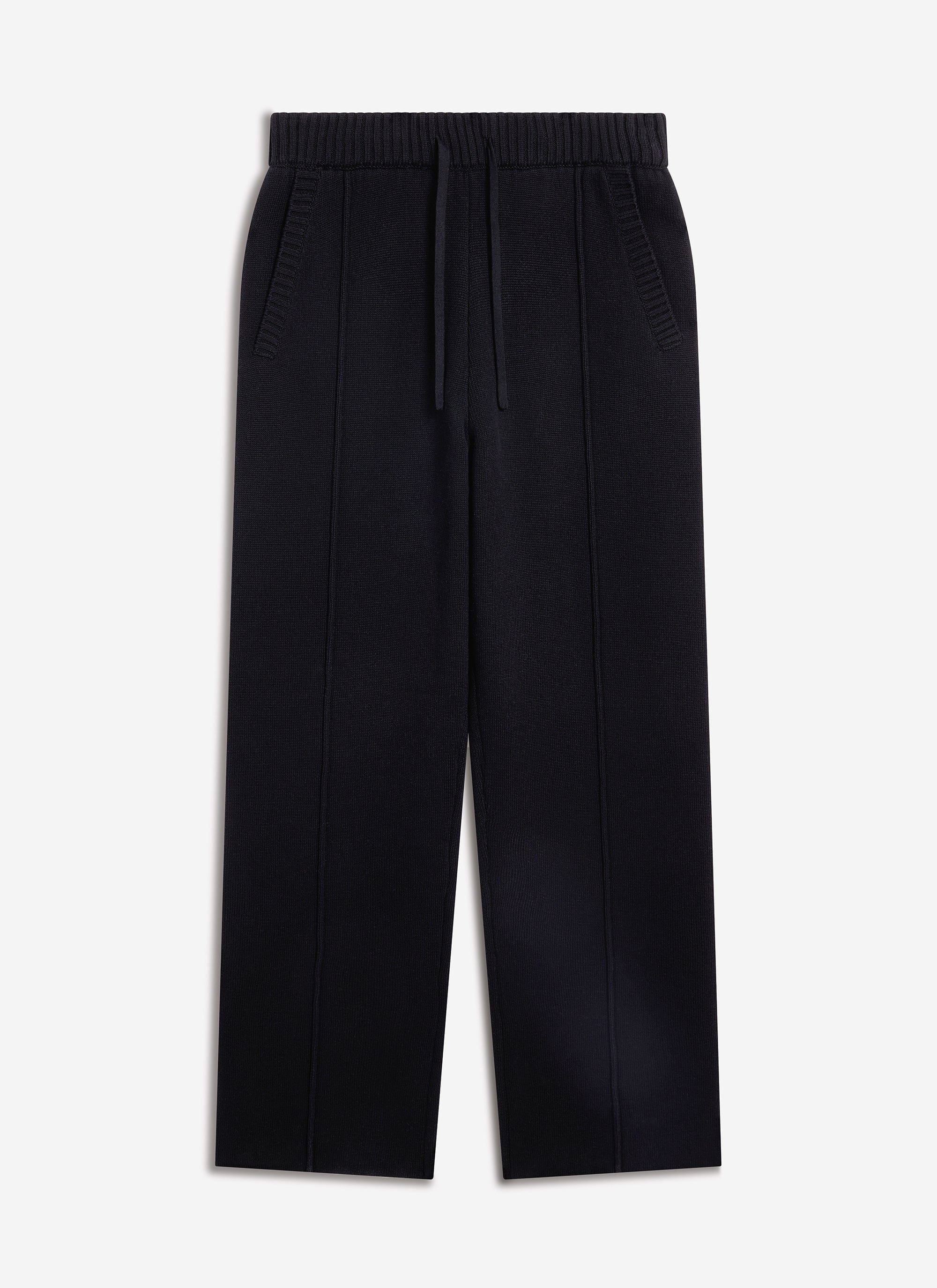 3960-chronicle-knitted-straight-leg-trackpants-cotton-black-6.jpg Chronicle Knitted Straight Leg Trackpants | Cotton | Black