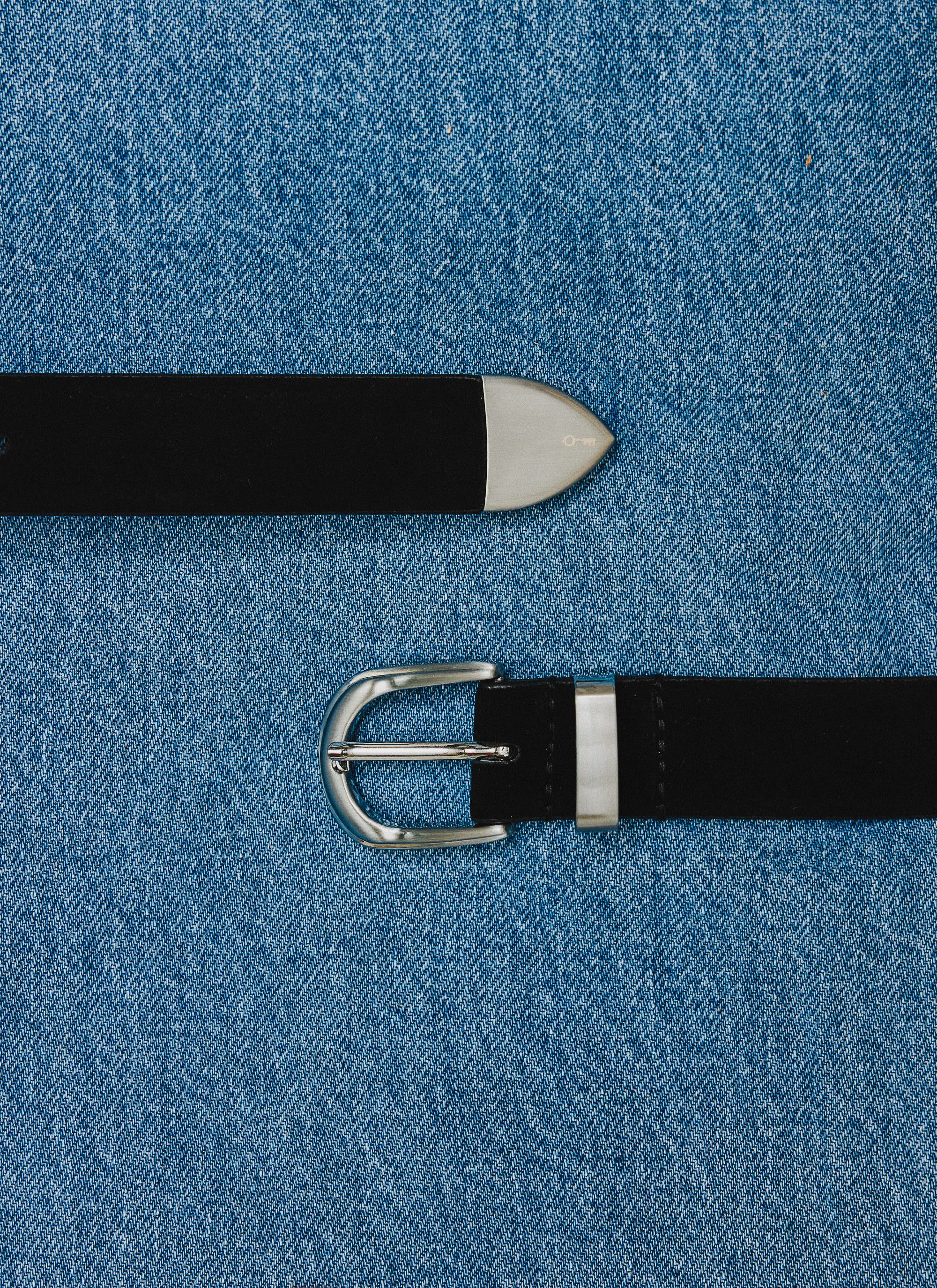 3975-suede-belt-100-leather-black-4.jpg Suede Belt | 100% Leather | Black