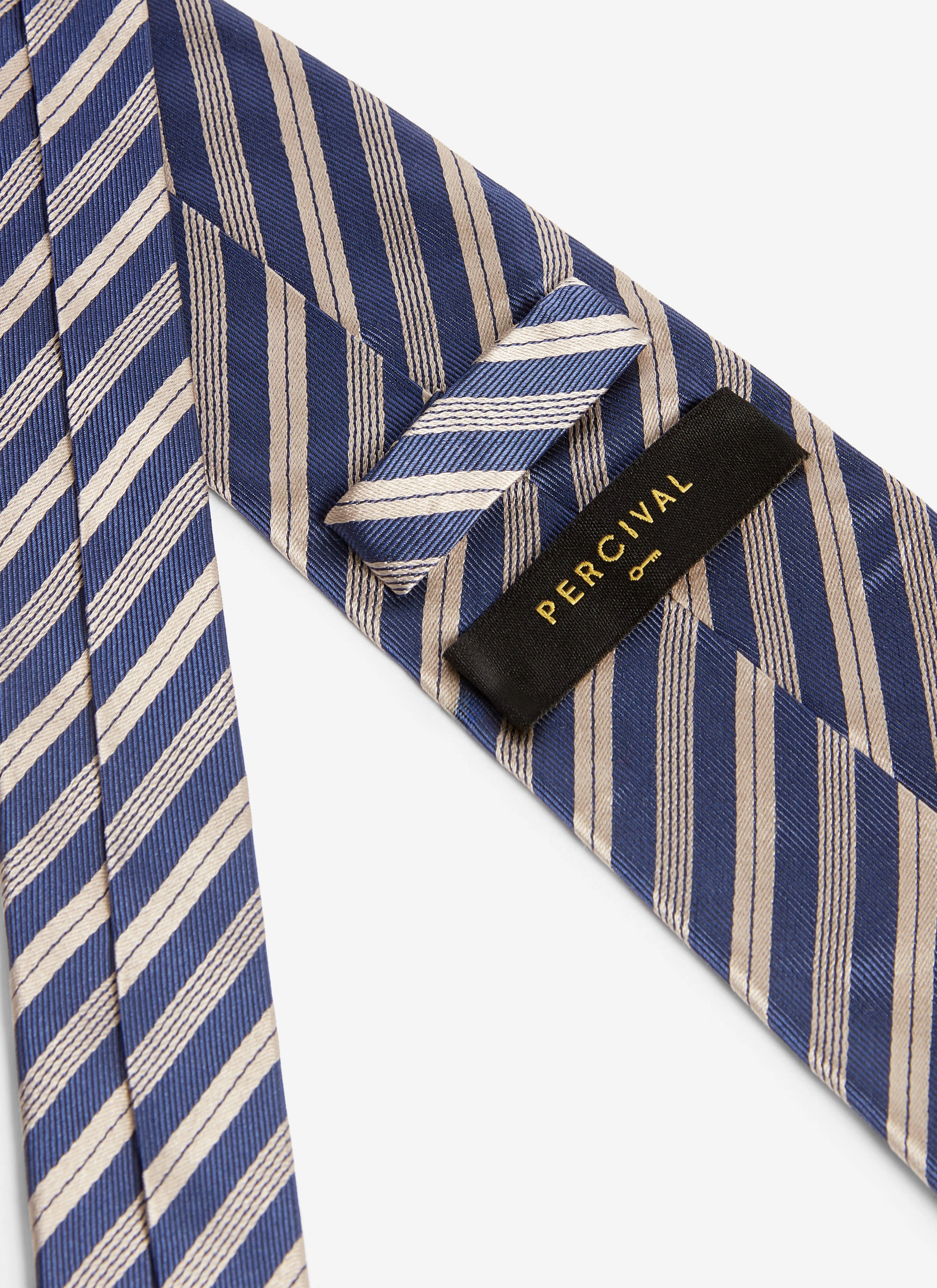 Micro Stripe Silk Tie | Navy