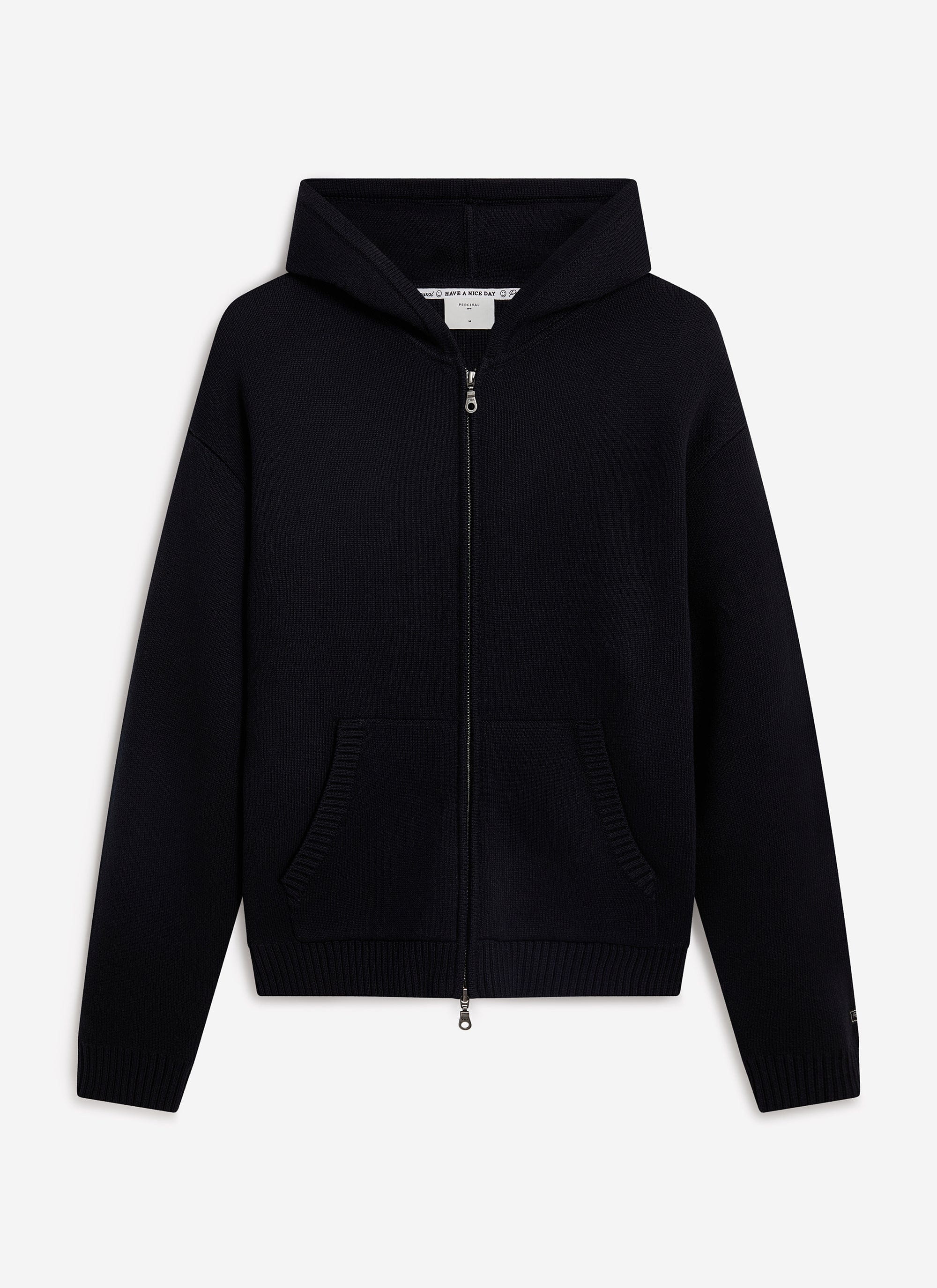 4024-chronicle-knitted-hoodie-cotton-black-8.jpg Chronicle Knitted Hoodie | Cotton | Black