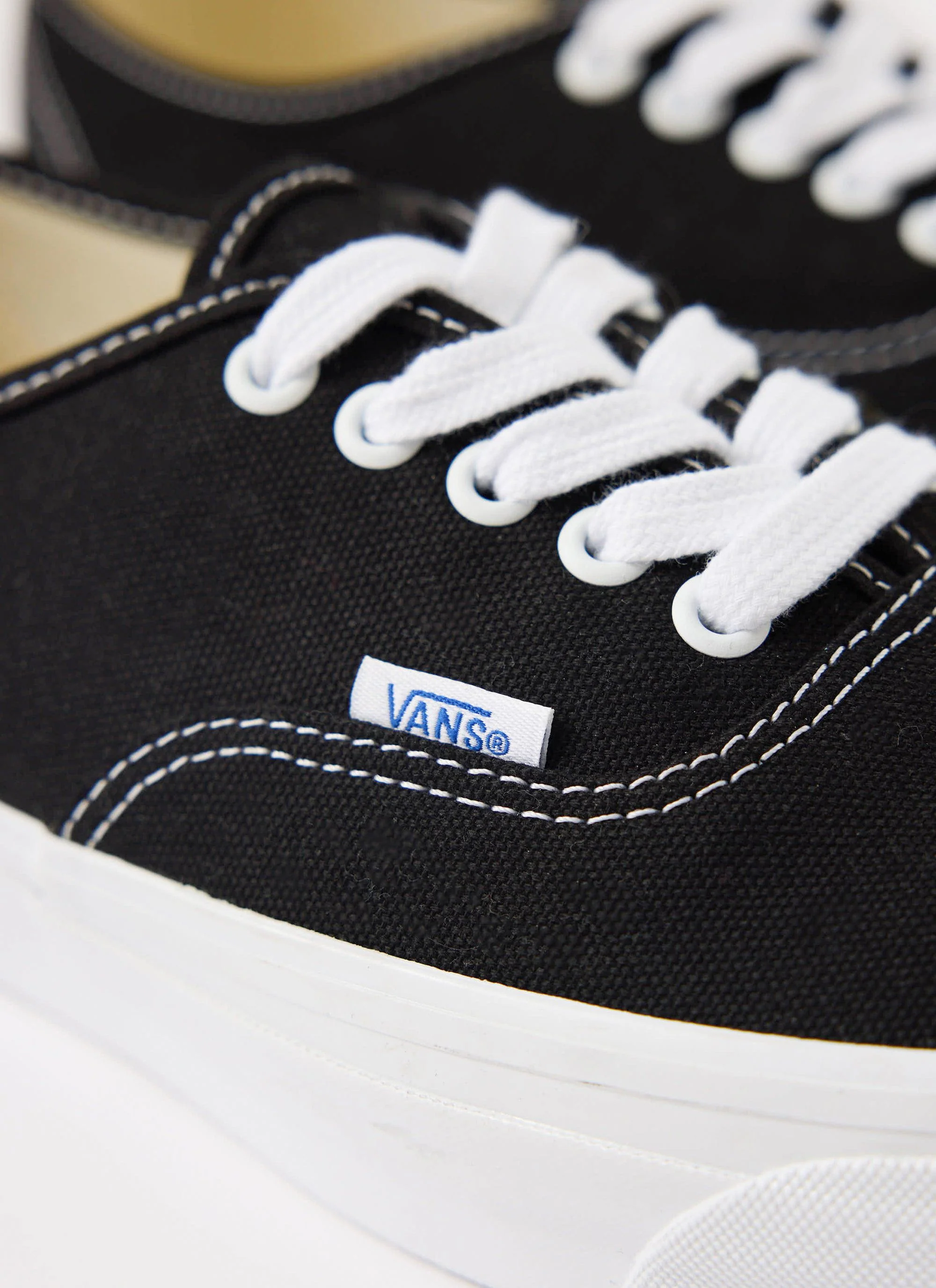4039-vans-premium-authentic-44-shoe-black-with-white-3.webp Vans | Premium Authentic 44 Shoe | Black with White