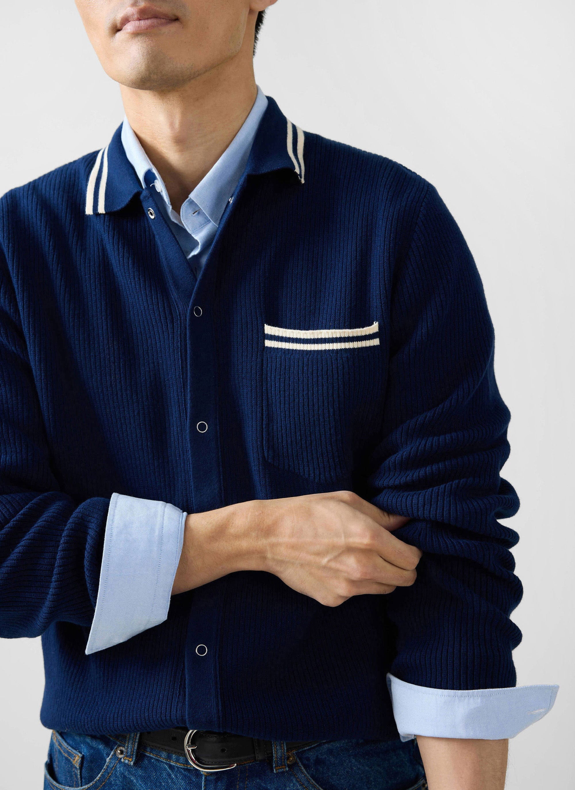 4067-pablo-cotton-knitted-shirt-long-sleeve-navy-3.jpg Pablo Cotton Knitted Shirt | Long Sleeve | Navy