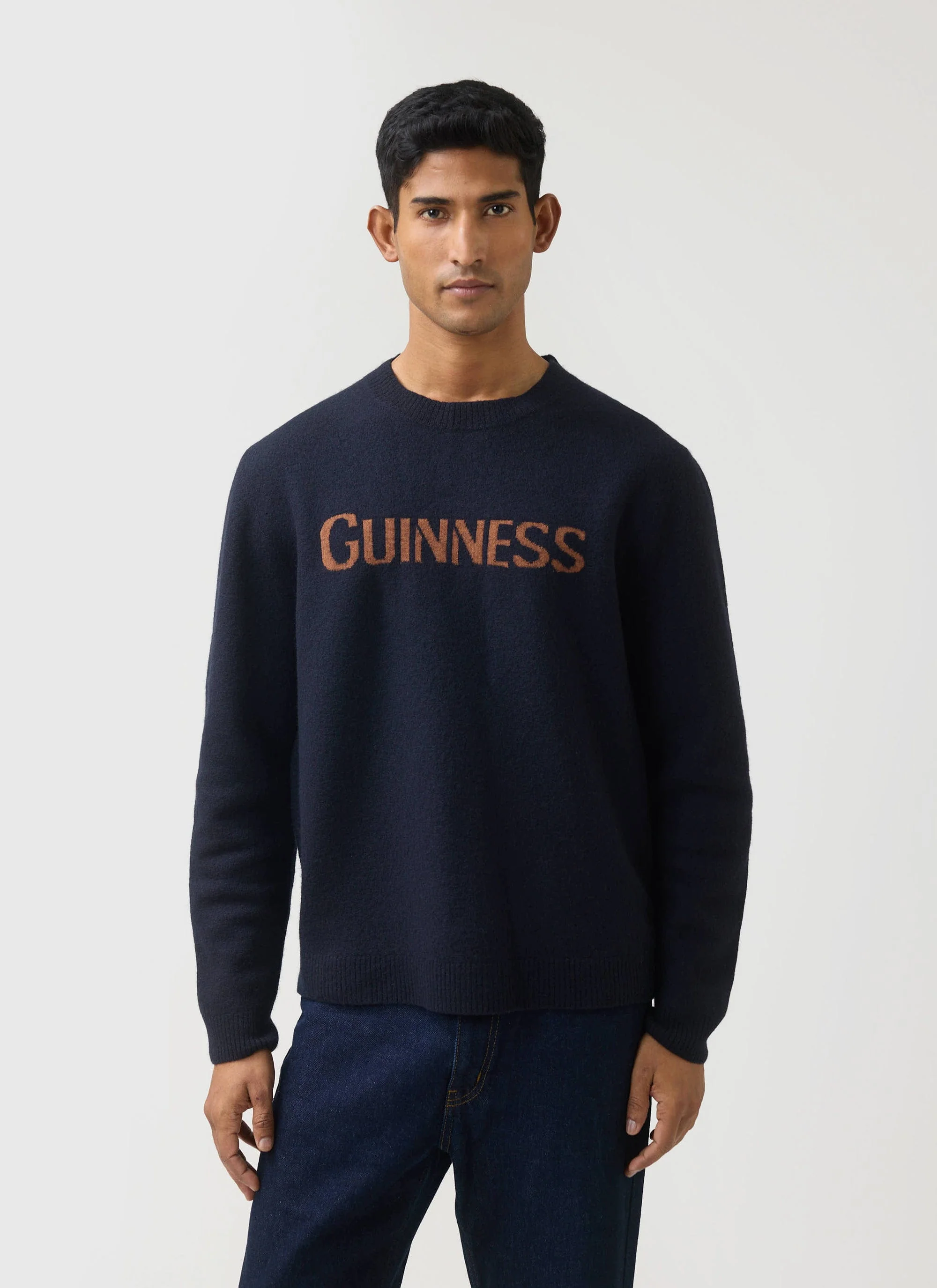 4081-jacquard-merino-wool-jumper-guinness-x-percival-navy-1.webp Jacquard Merino Wool Jumper | Guinness x Percival | Navy