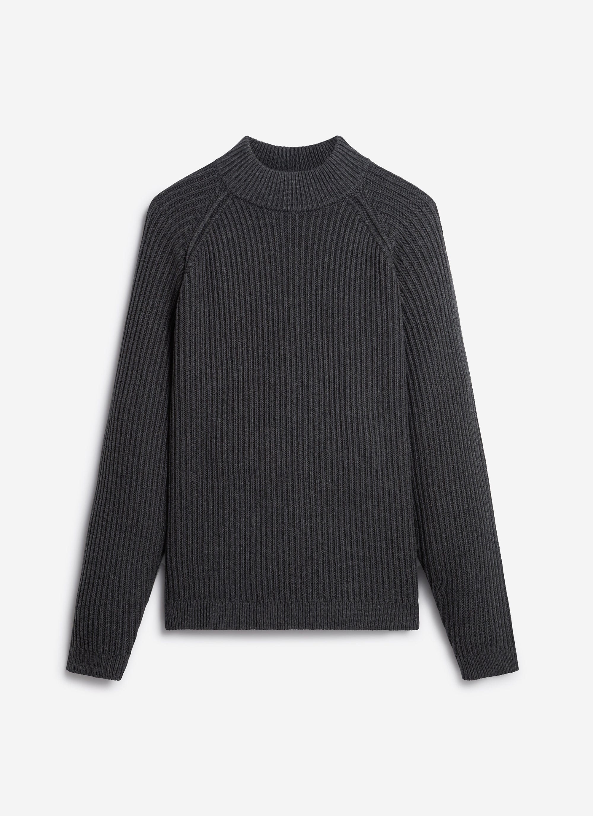 Library Turtle Neck | Cotton | Charcoal