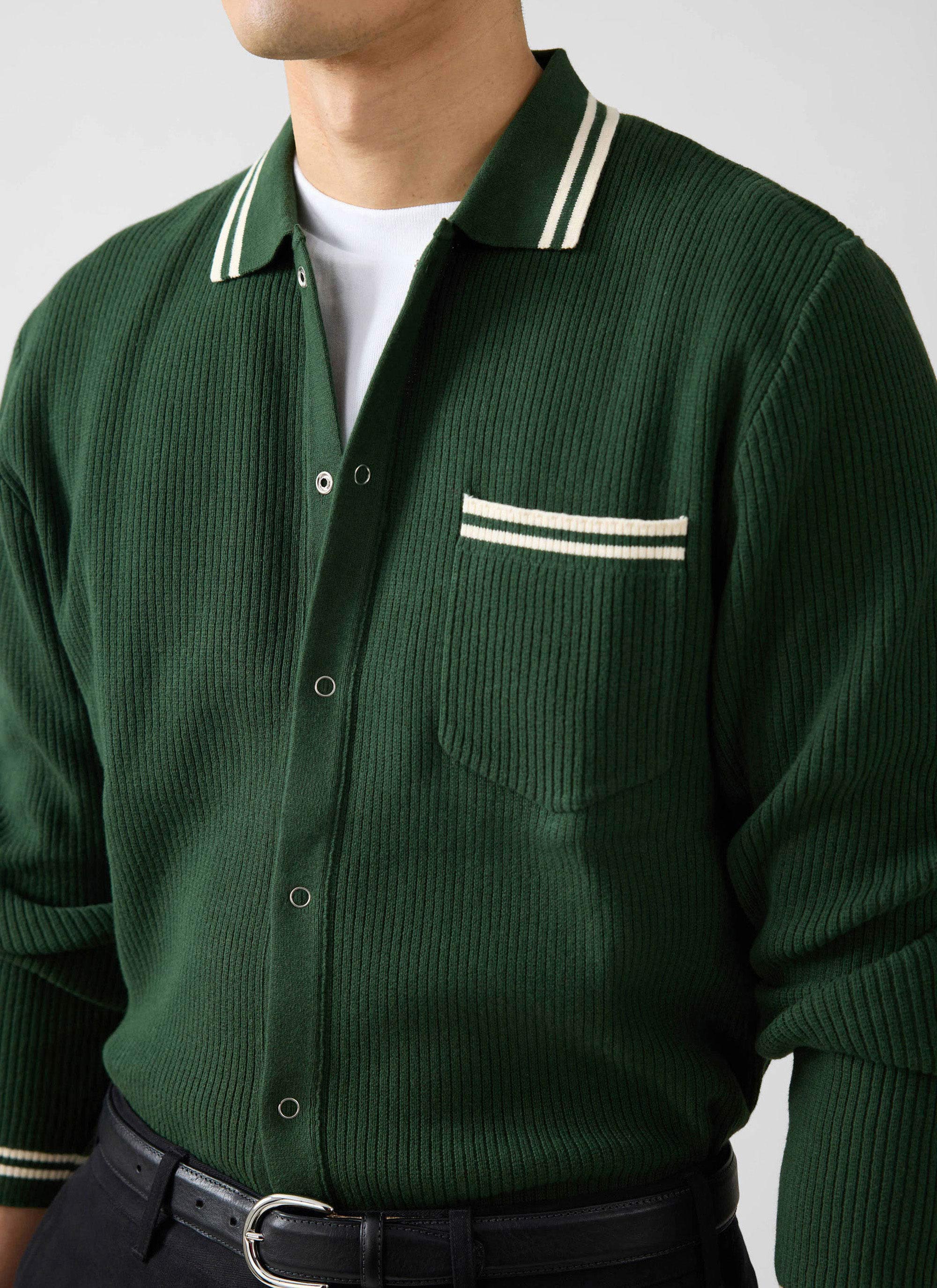 4102-pablo-cotton-knitted-shirt-long-sleeve-forest-1.jpg Pablo Cotton Knitted Shirt | Long Sleeve | Forest