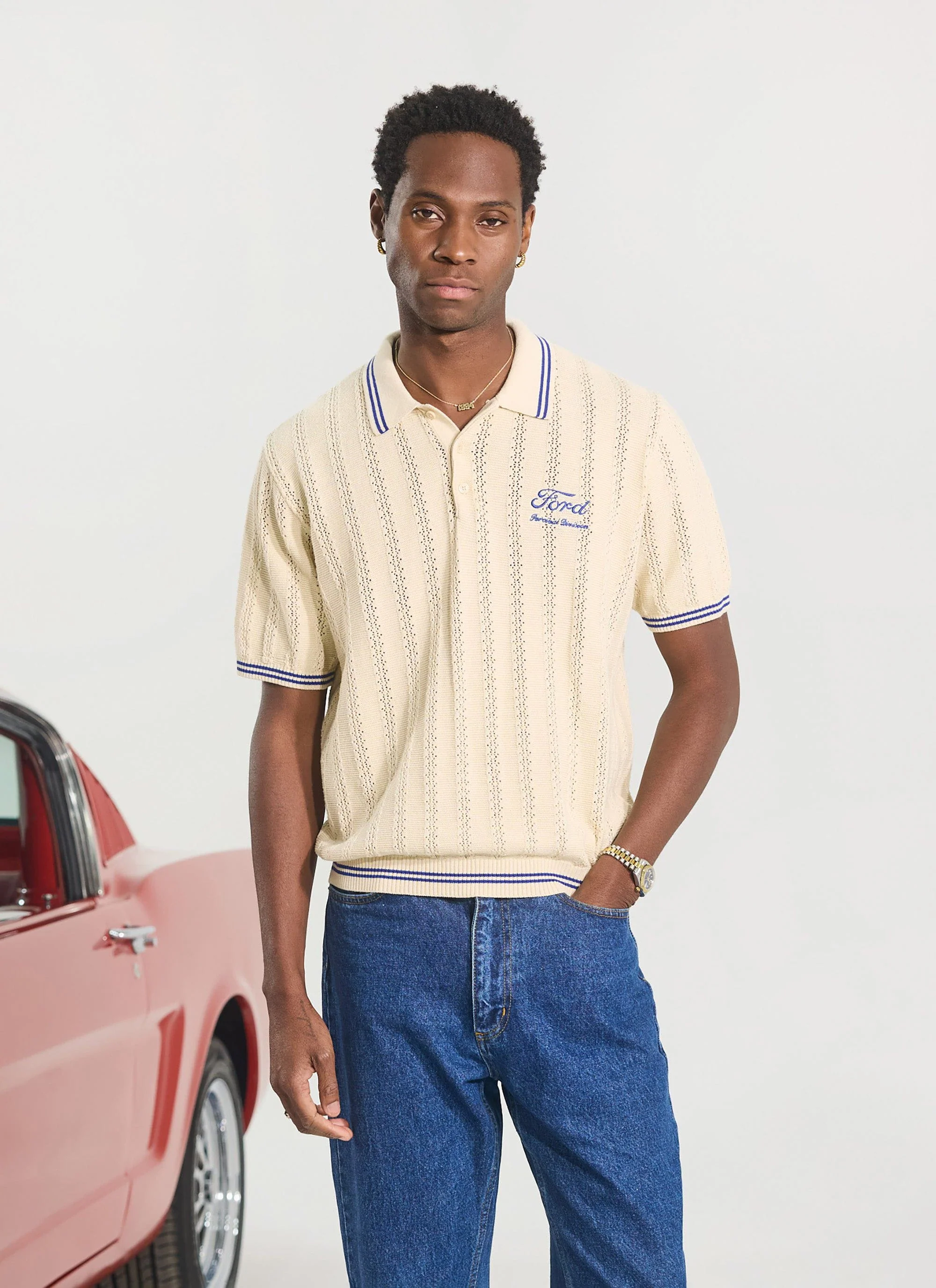 4117-dealership-knitted-polo-percival-x-ford-ecru-1.webp Dealership Knitted Polo | Percival x Ford | Ecru