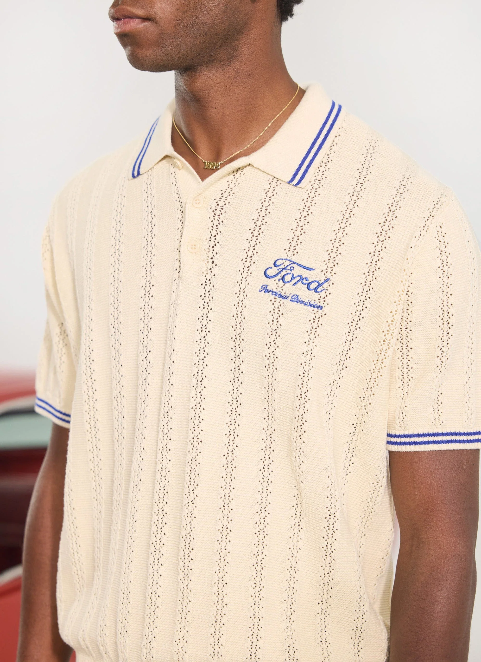 4117-dealership-knitted-polo-percival-x-ford-ecru-5.webp Dealership Knitted Polo | Percival x Ford | Ecru