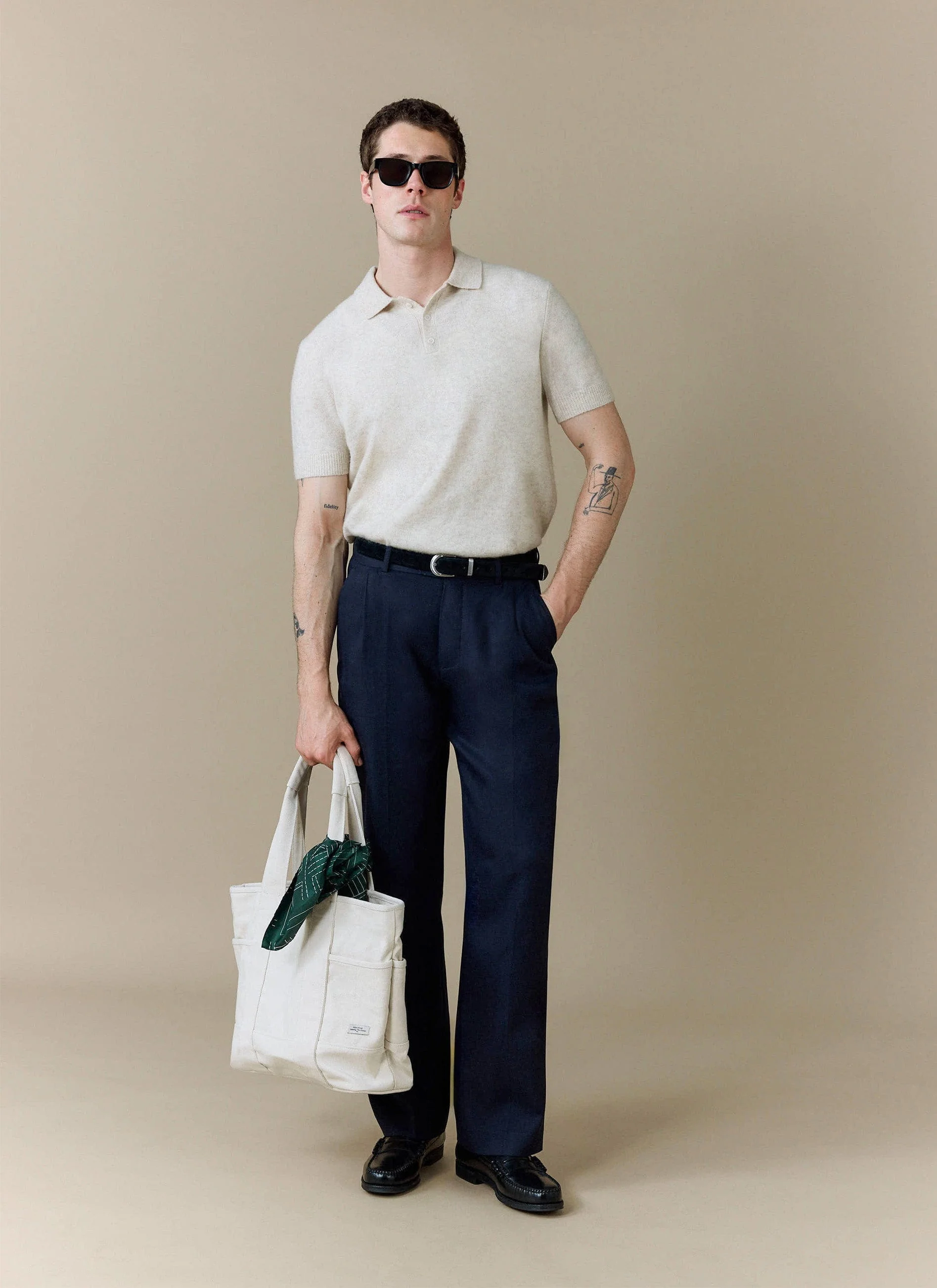 4191-collins-knitted-polo-yak-cream-3.webp Collins Knitted Polo | Yak | Cream