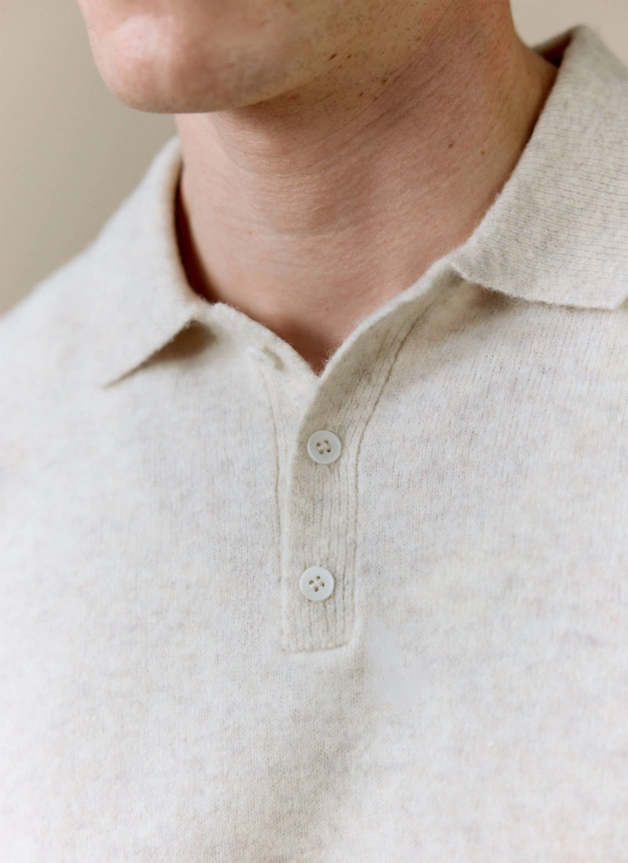 4191-collins-knitted-polo-yak-cream-5.webp Collins Knitted Polo | Yak | Cream