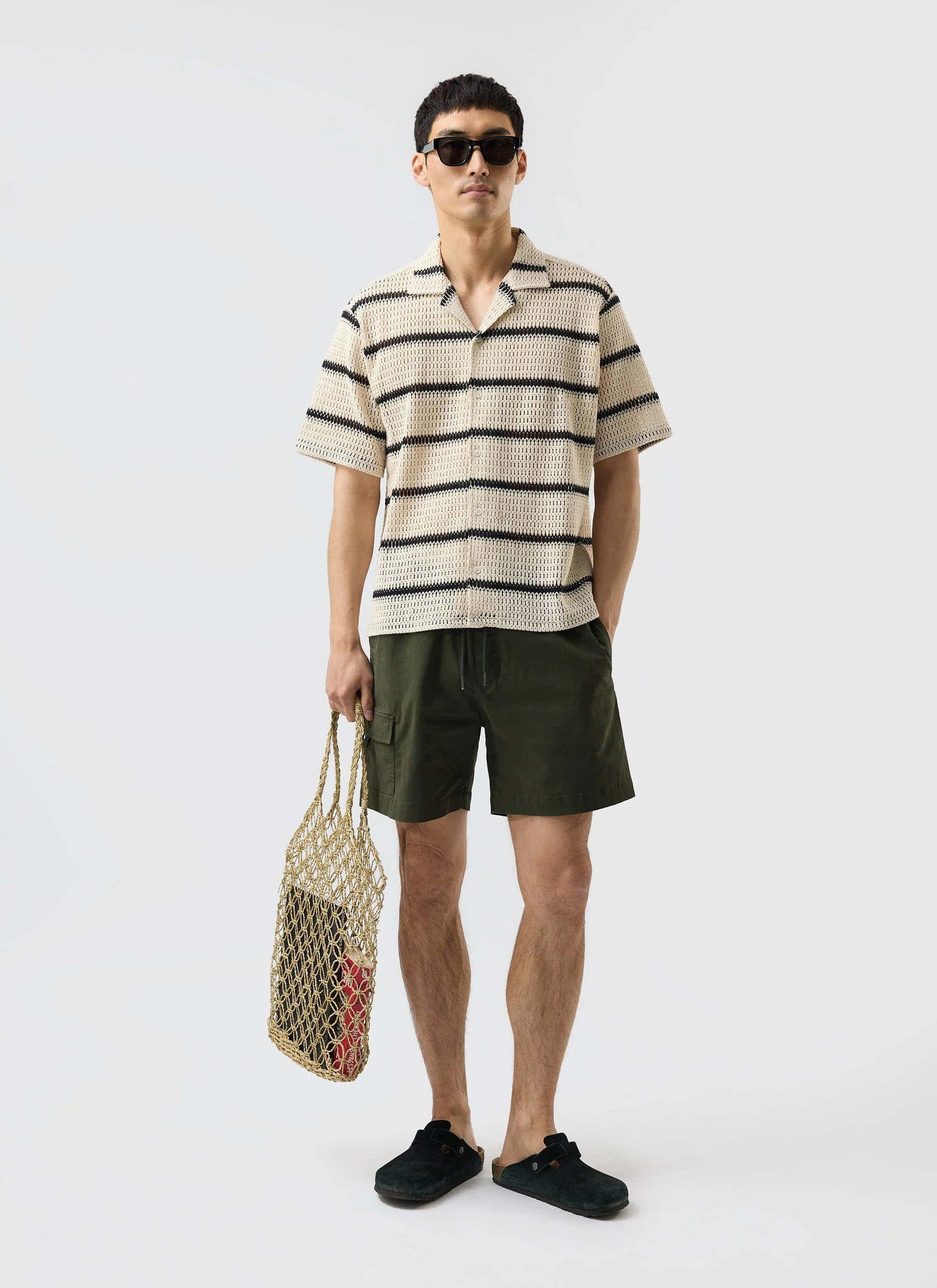4198-crochet-groundsman-cuban-shirt-cream-with-black-4.webp Crochet Groundsman Cuban Shirt | Cream with Black