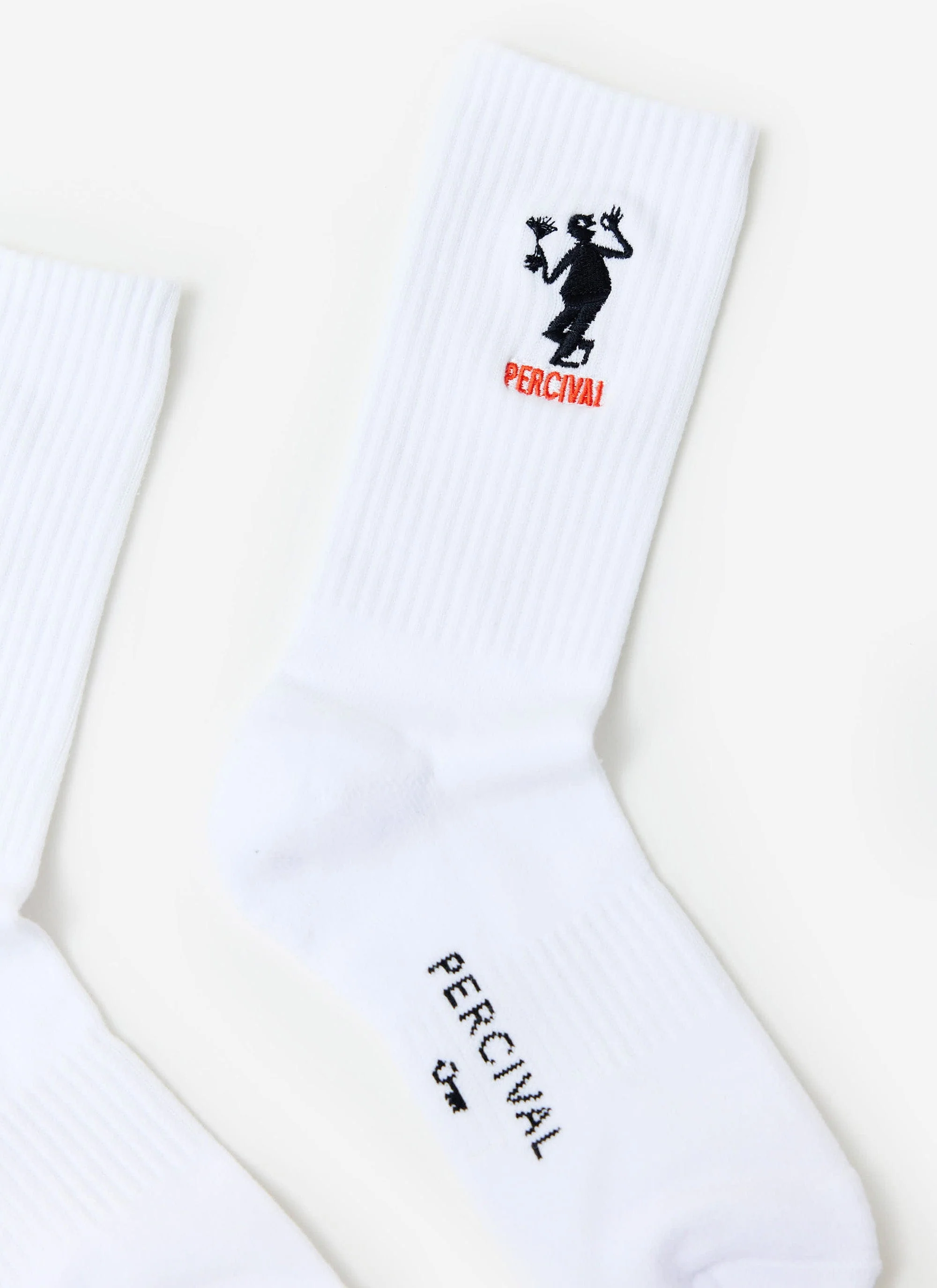 4219-carlo-mixologist-embroidered-socks-organic-cotton-white-2.webp Carlo Mixologist Embroidered Socks | Organic Cotton | White
