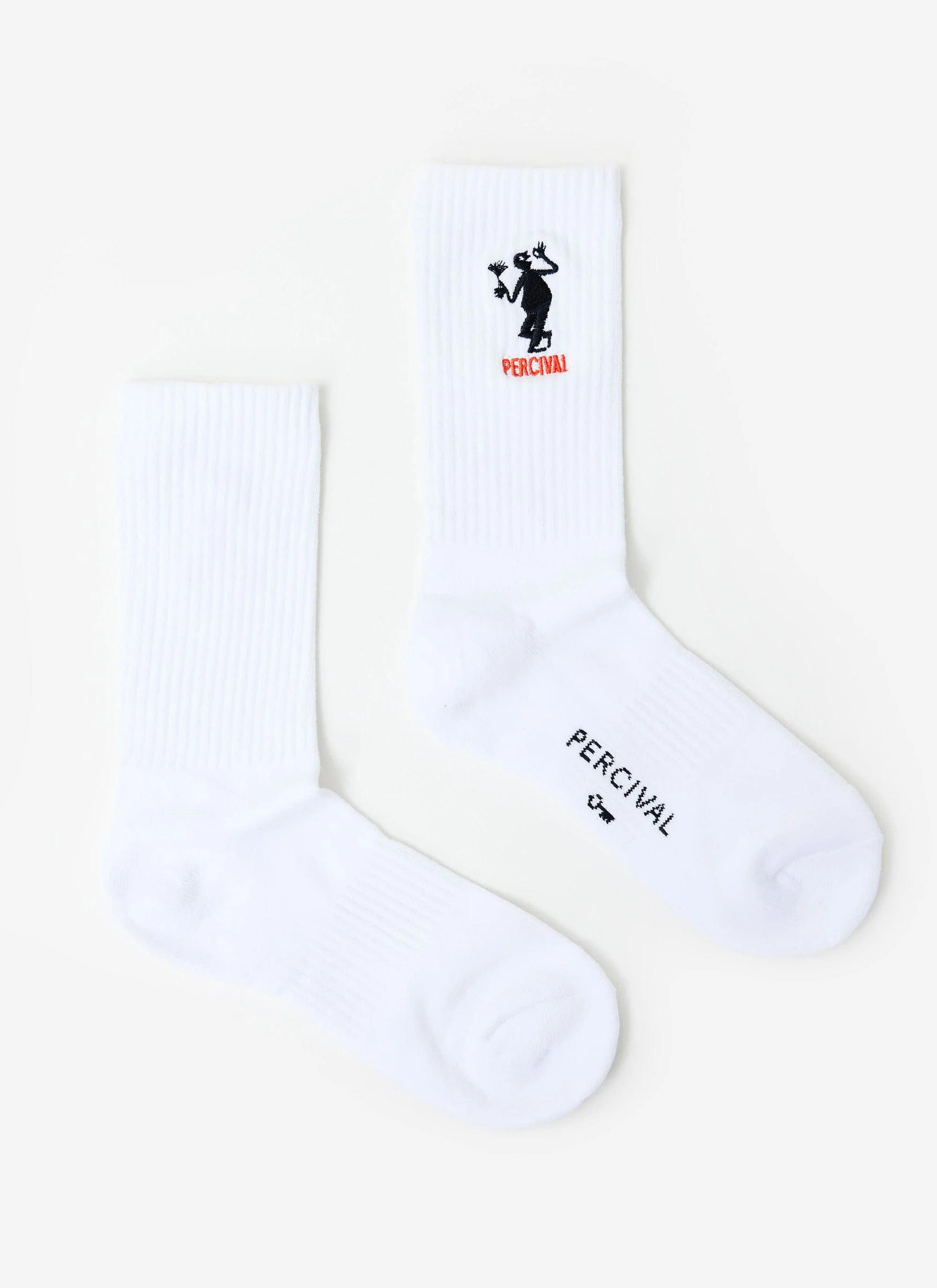 4219-carlo-mixologist-embroidered-socks-organic-cotton-white-3.webp Carlo Mixologist Embroidered Socks | Organic Cotton | White