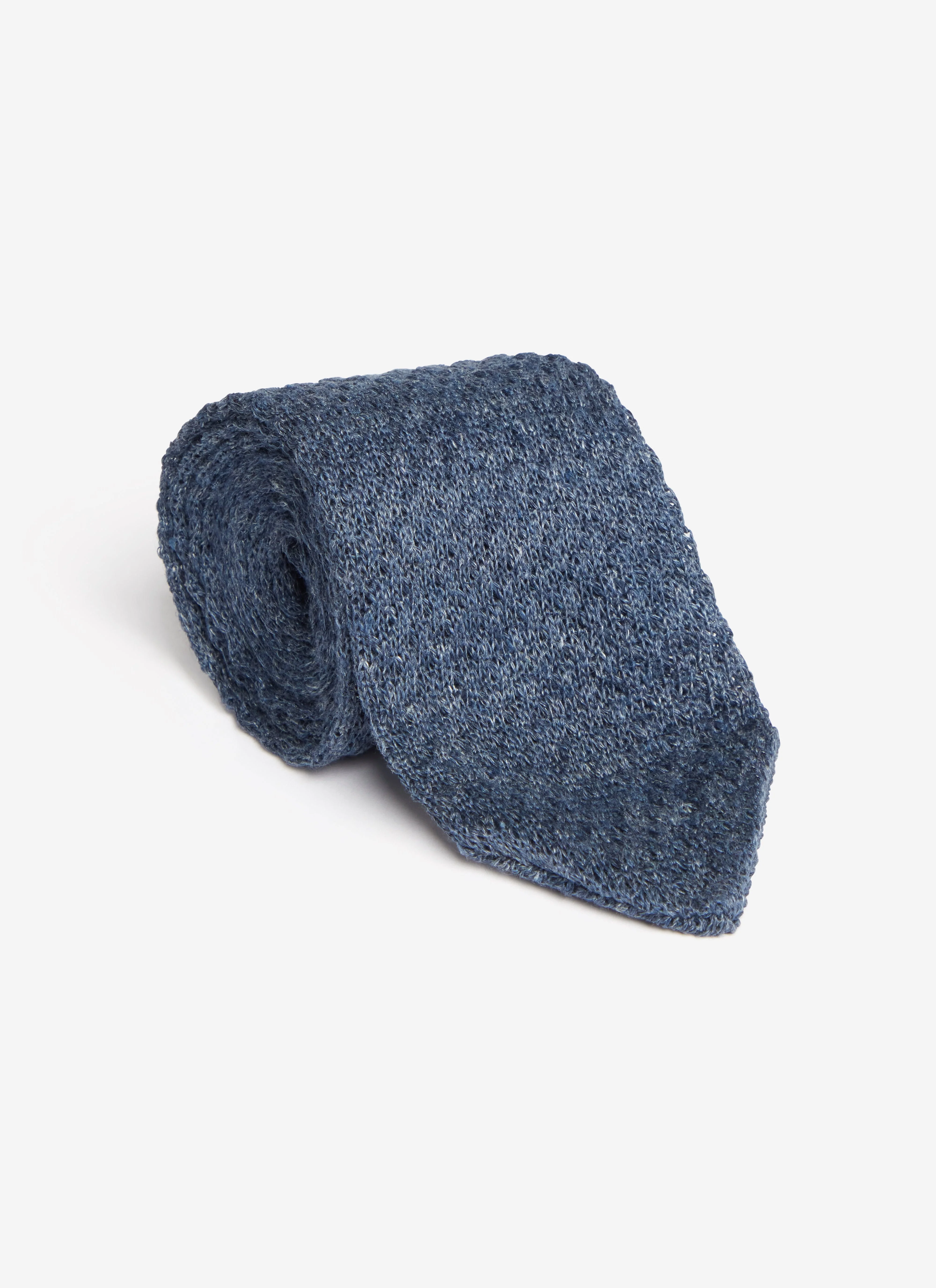 Linen Tie | Navy Marl