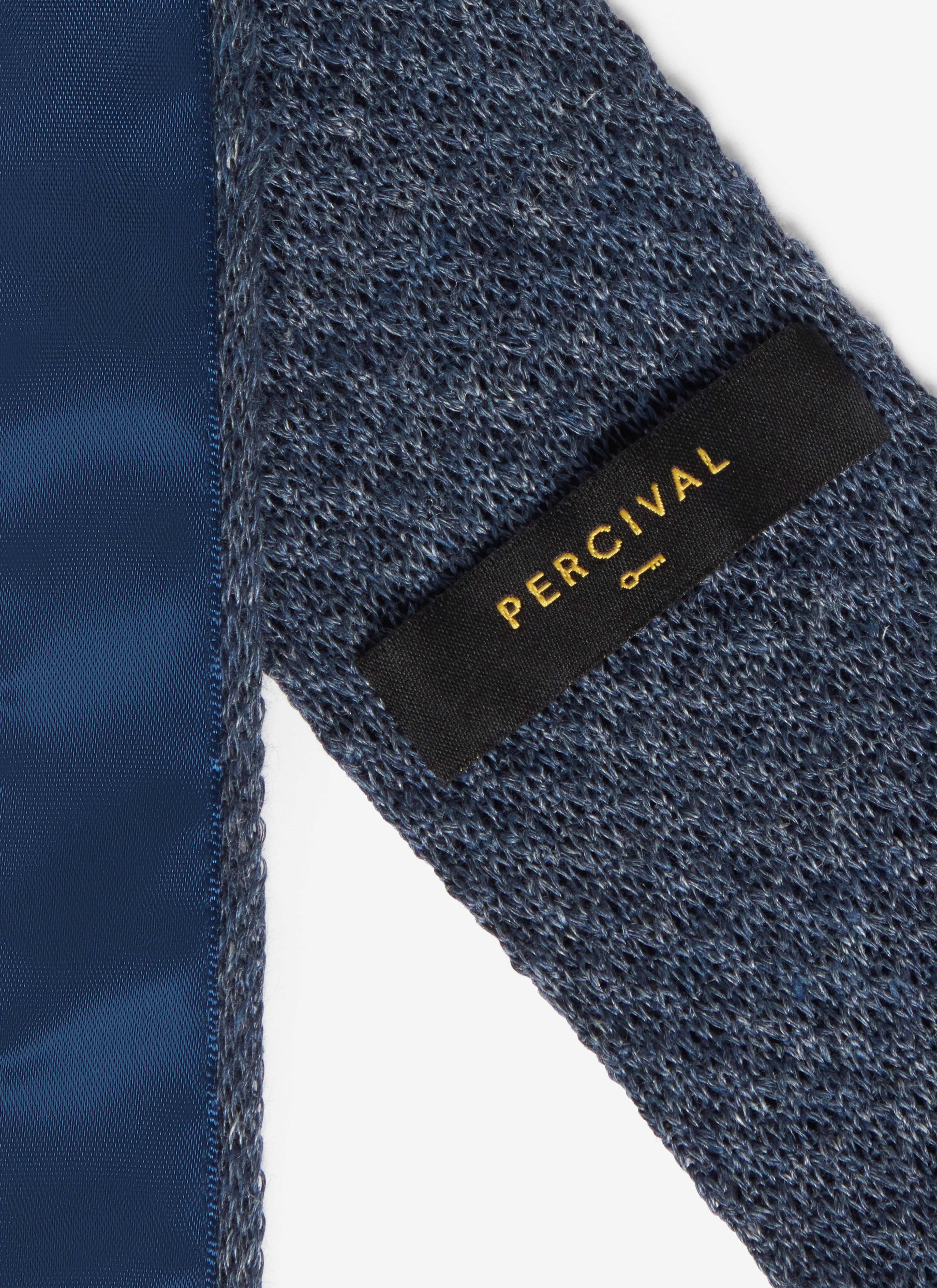 4220-linen-tie-navy-marl-2.webp Linen Tie | Navy Marl
