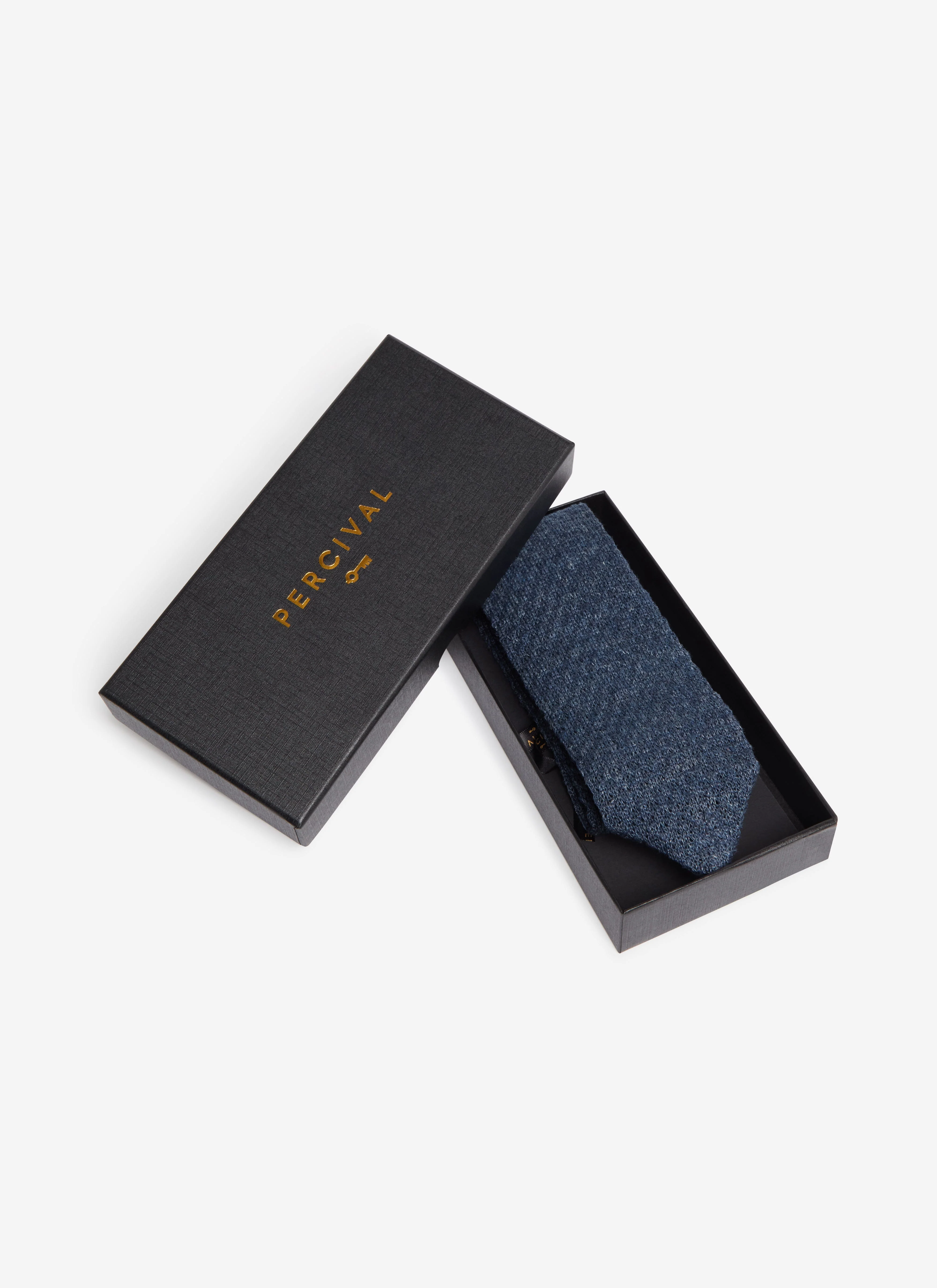 4220-linen-tie-navy-marl-3.webp Linen Tie | Navy Marl