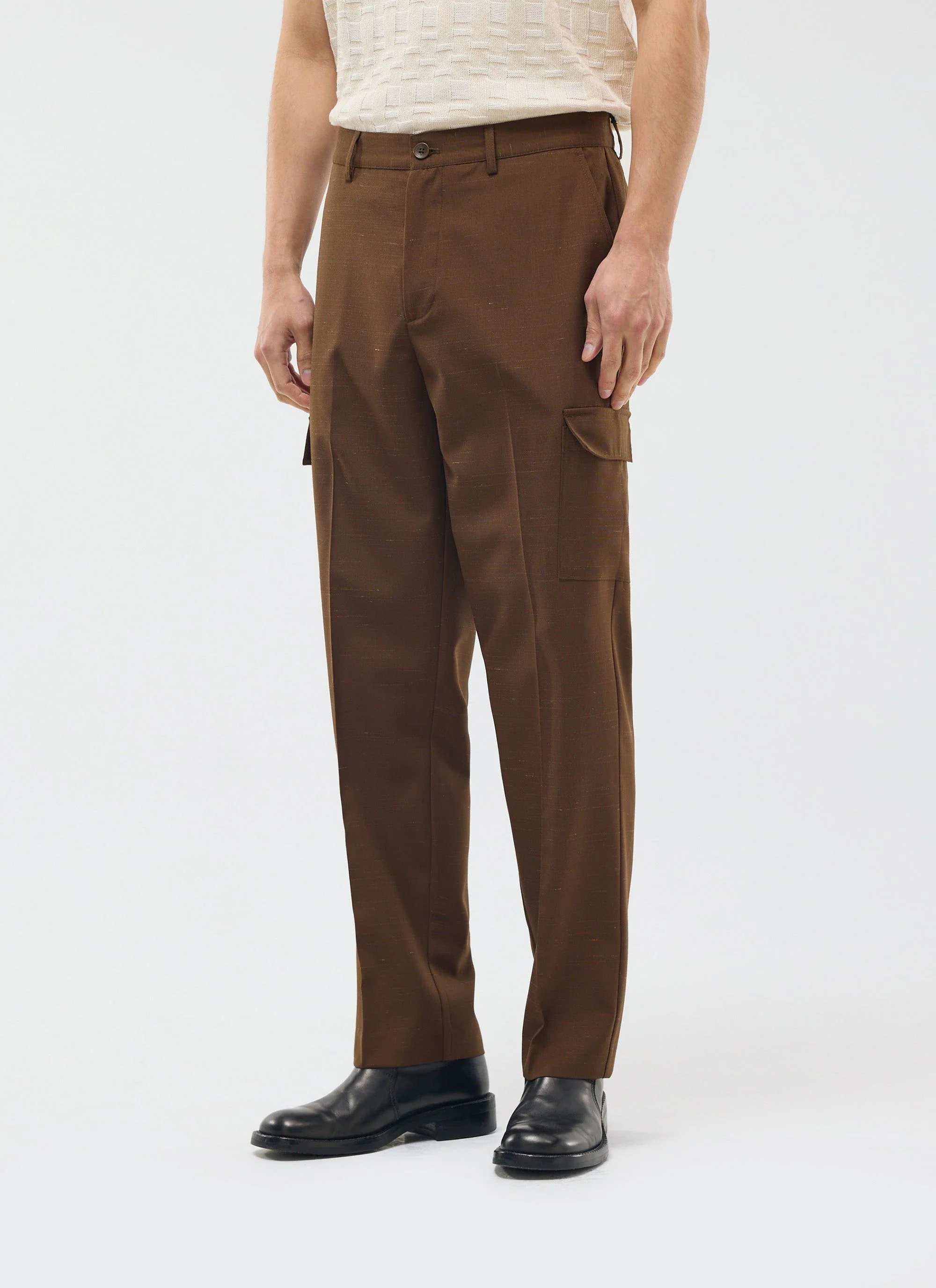 4229-trentino-tailored-patch-pocket-trouser-brown-4.webp Trentino Tailored Patch Pocket Trouser | Brown
