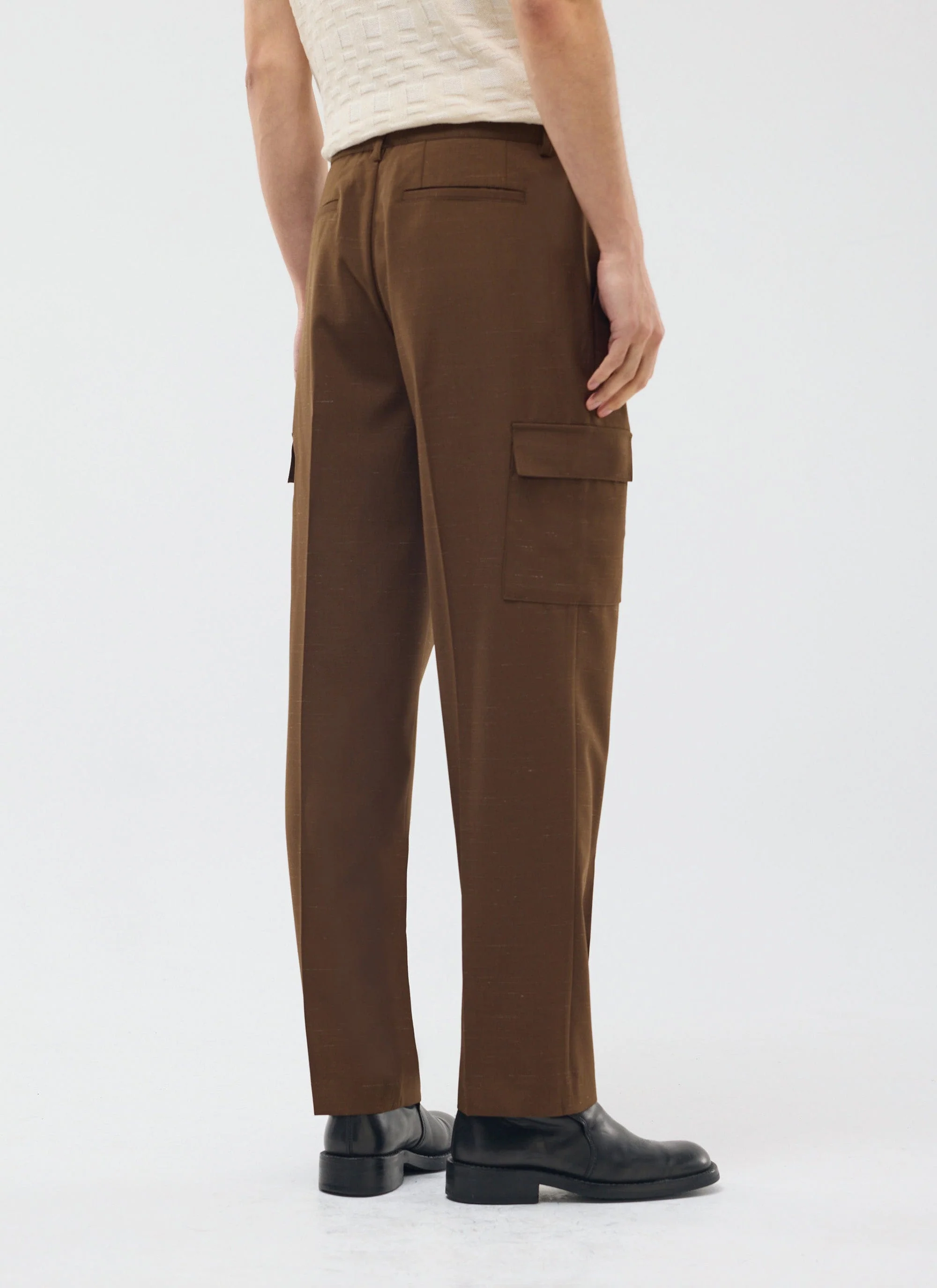 4229-trentino-tailored-patch-pocket-trouser-brown-5.webp Trentino Tailored Patch Pocket Trouser | Brown