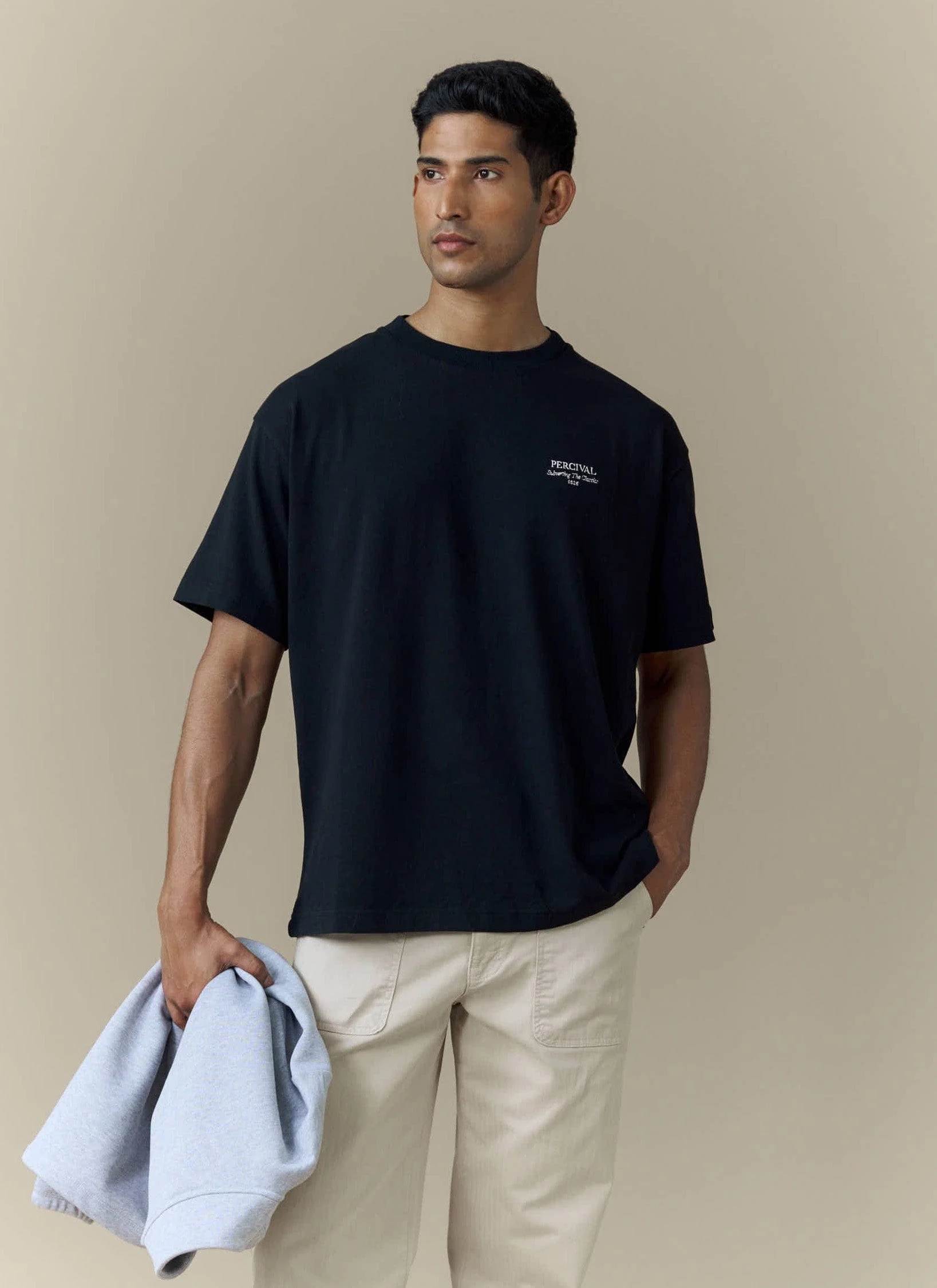 Perci Fruit Farm Oversized T Shirt | Organic Cotton | Black