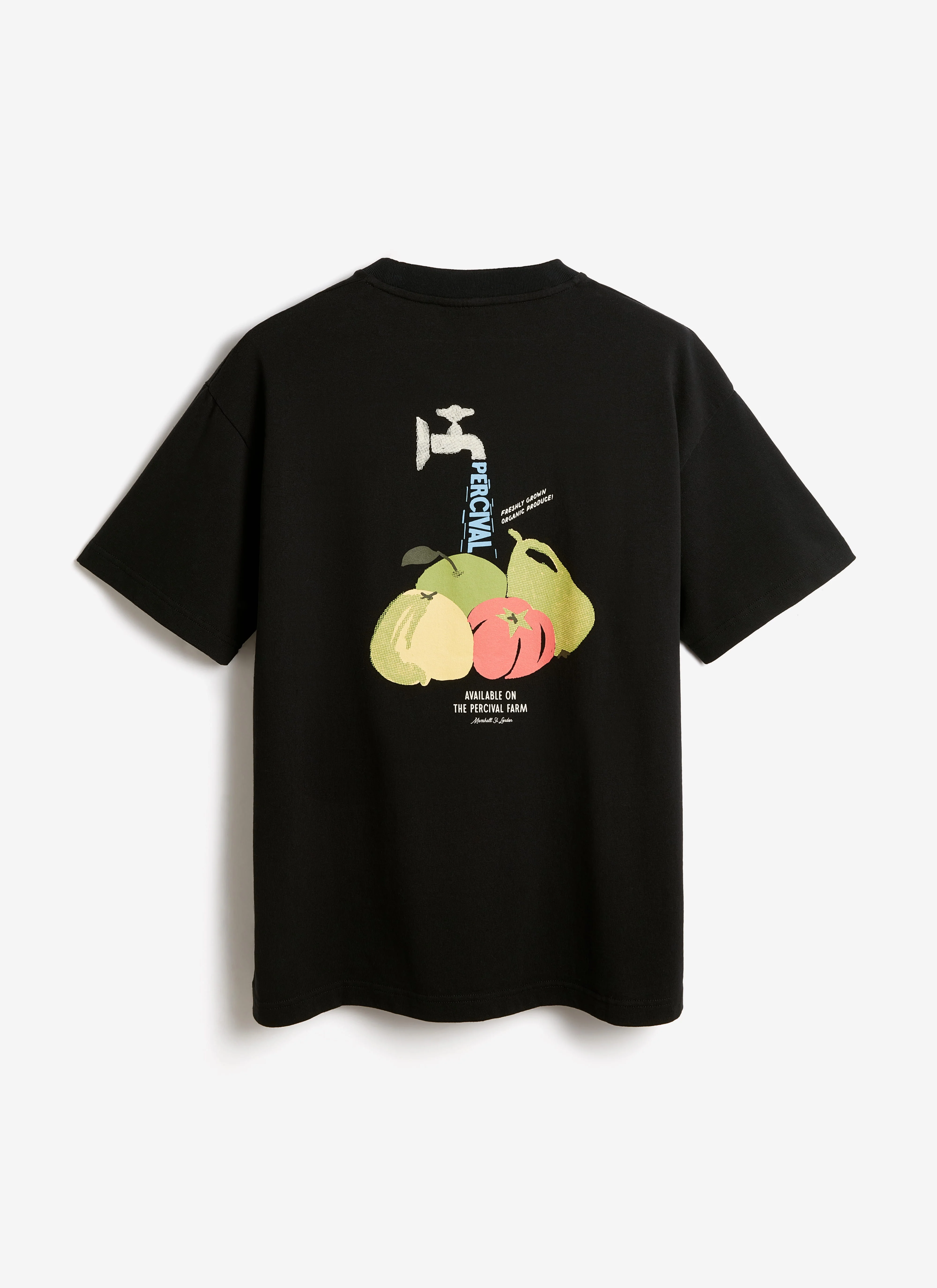 Perci Fruit Farm Oversized T Shirt | Organic Cotton | Black