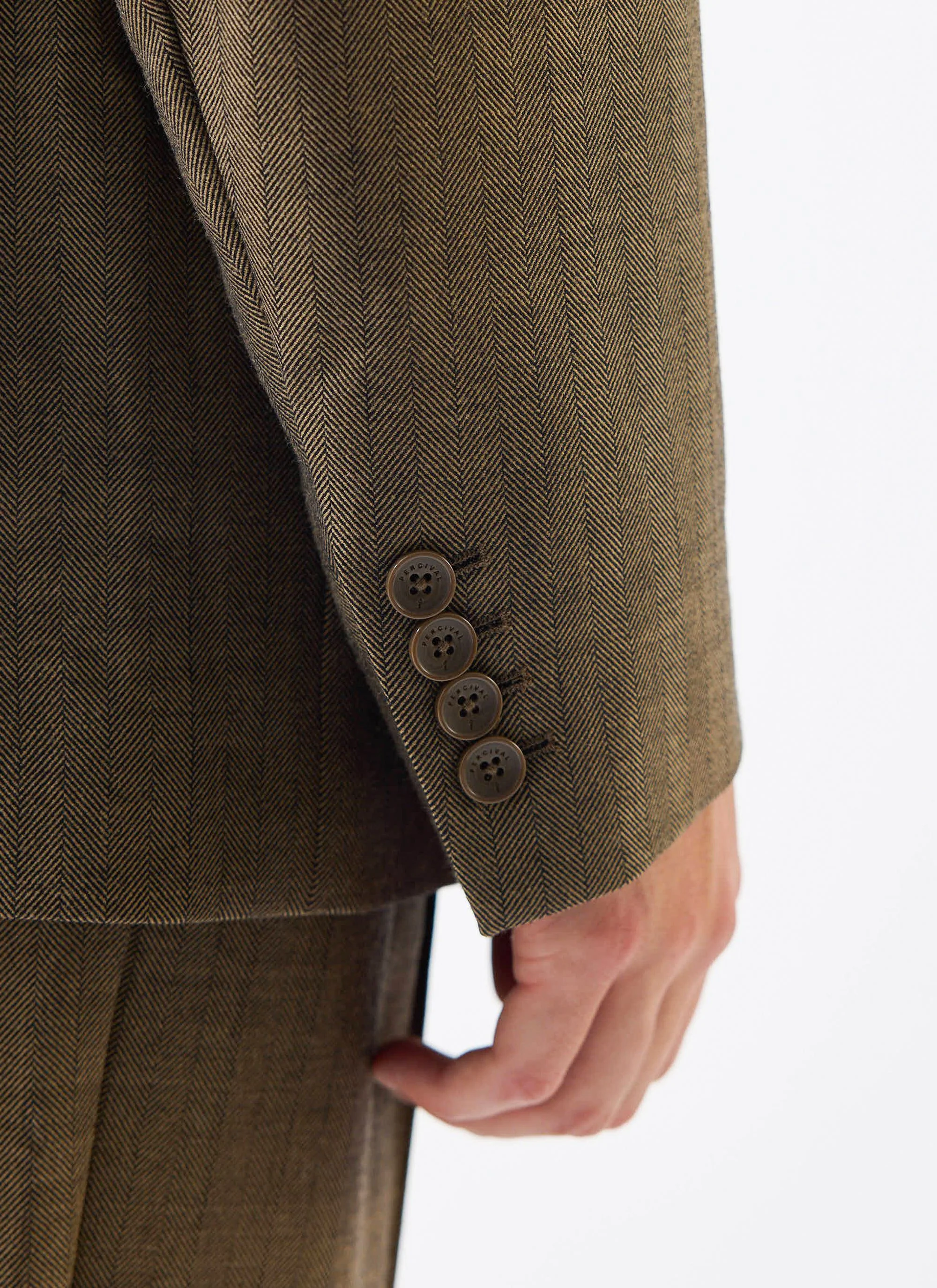 4264-grounds-tailored-blazer-herringbone-wool-oak-7.webp Grounds Tailored Blazer | Herringbone Wool | Oak