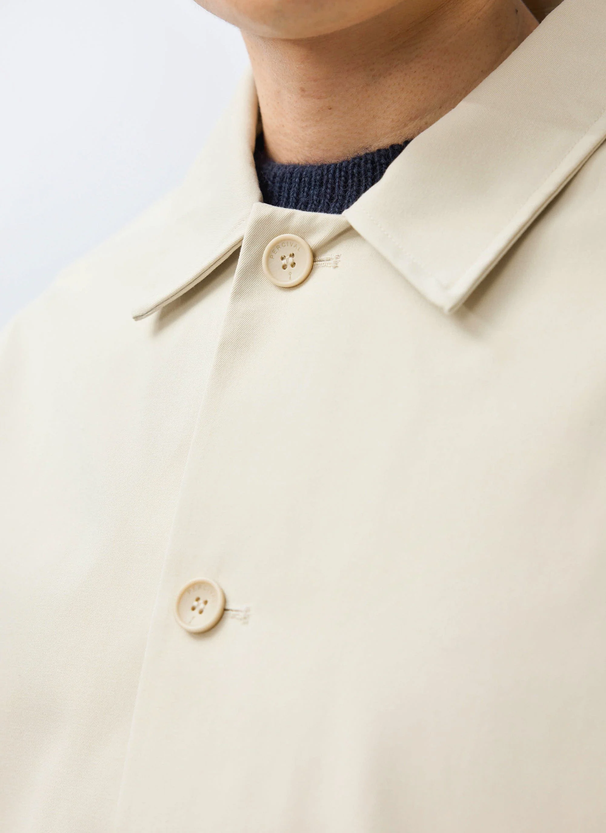 Sherlock Short Trench Coat | Waterproof | Stone with Cinnamon
