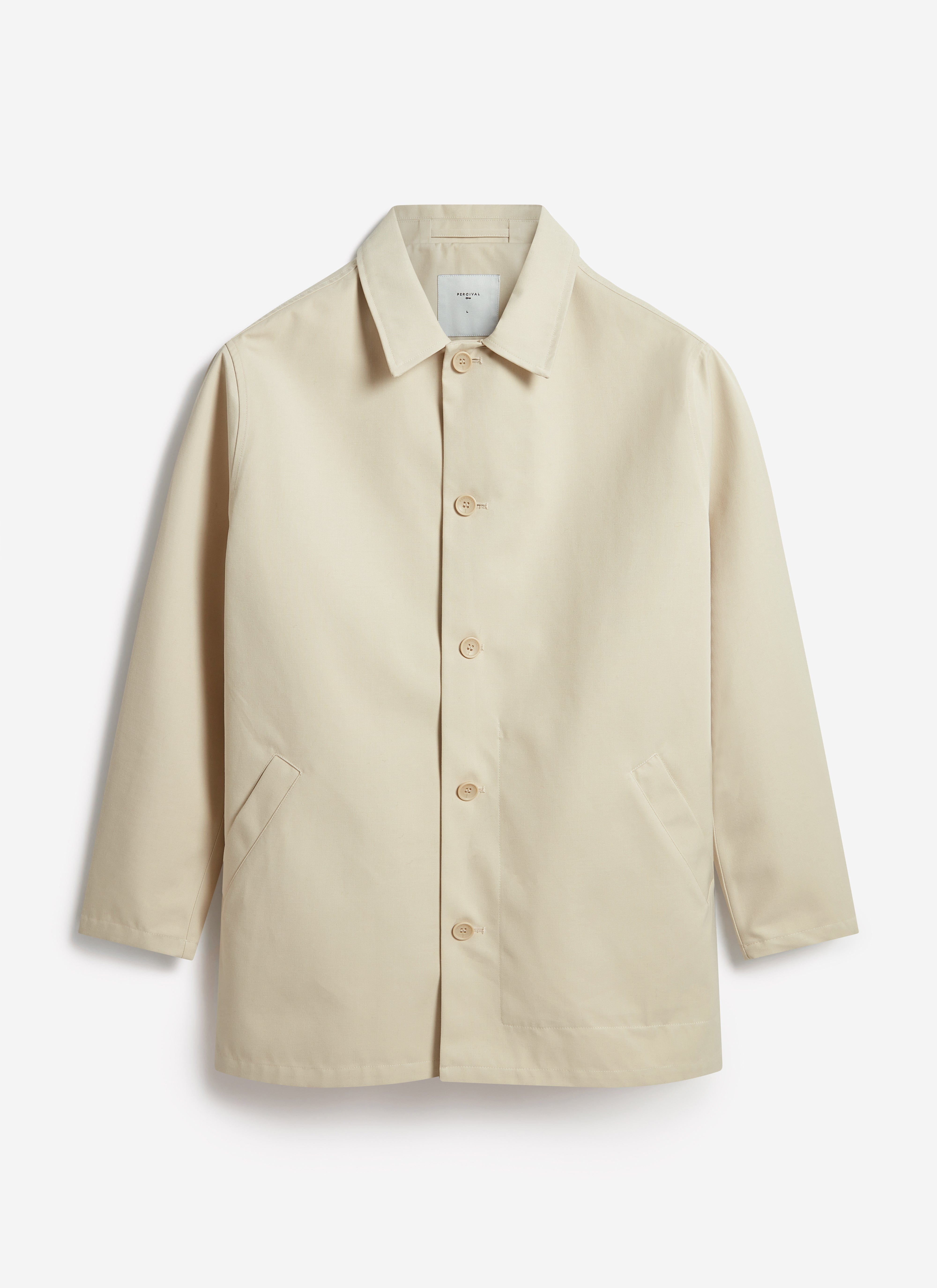 Sherlock Short Trench Coat | Waterproof | Stone with Cinnamon