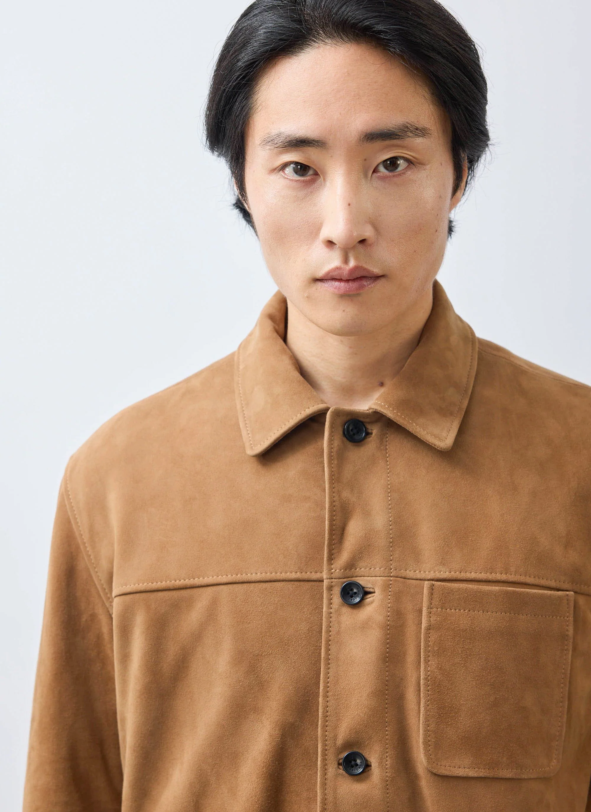 4333-afterward-suede-chore-jacket-tan-3.webp Afterward Suede Chore Jacket | Tan