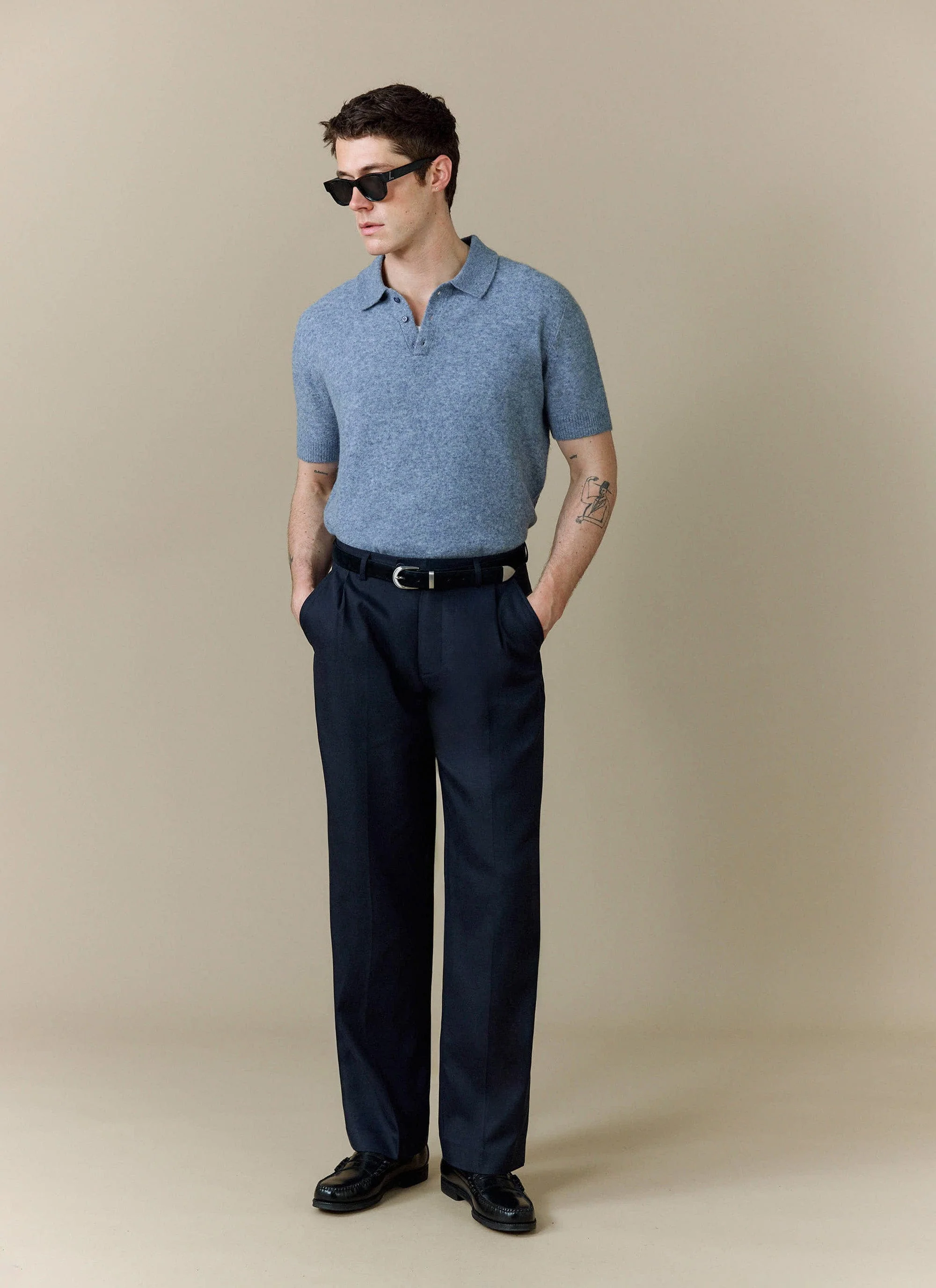 4347-collins-knitted-polo-yak-blue-3.webp Collins Knitted Polo | Yak | Blue