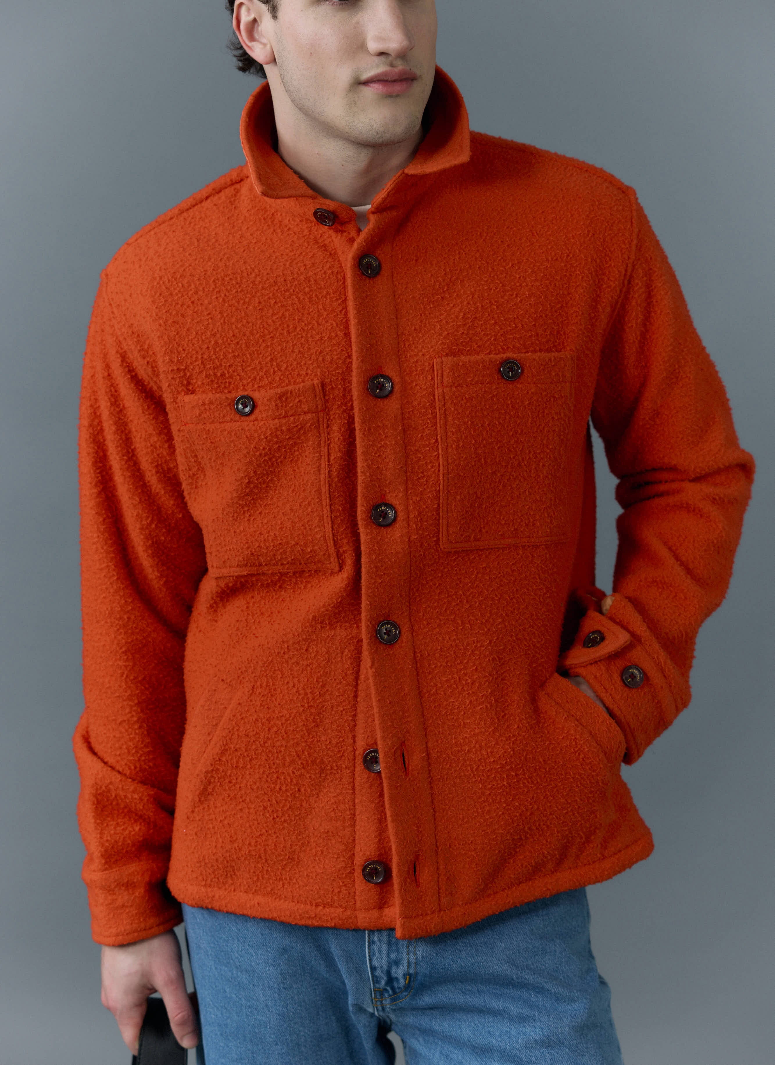 4361-blanket-overshirt-casentino-wool-orange-1.jpg Blanket Overshirt | Casentino Wool | Orange