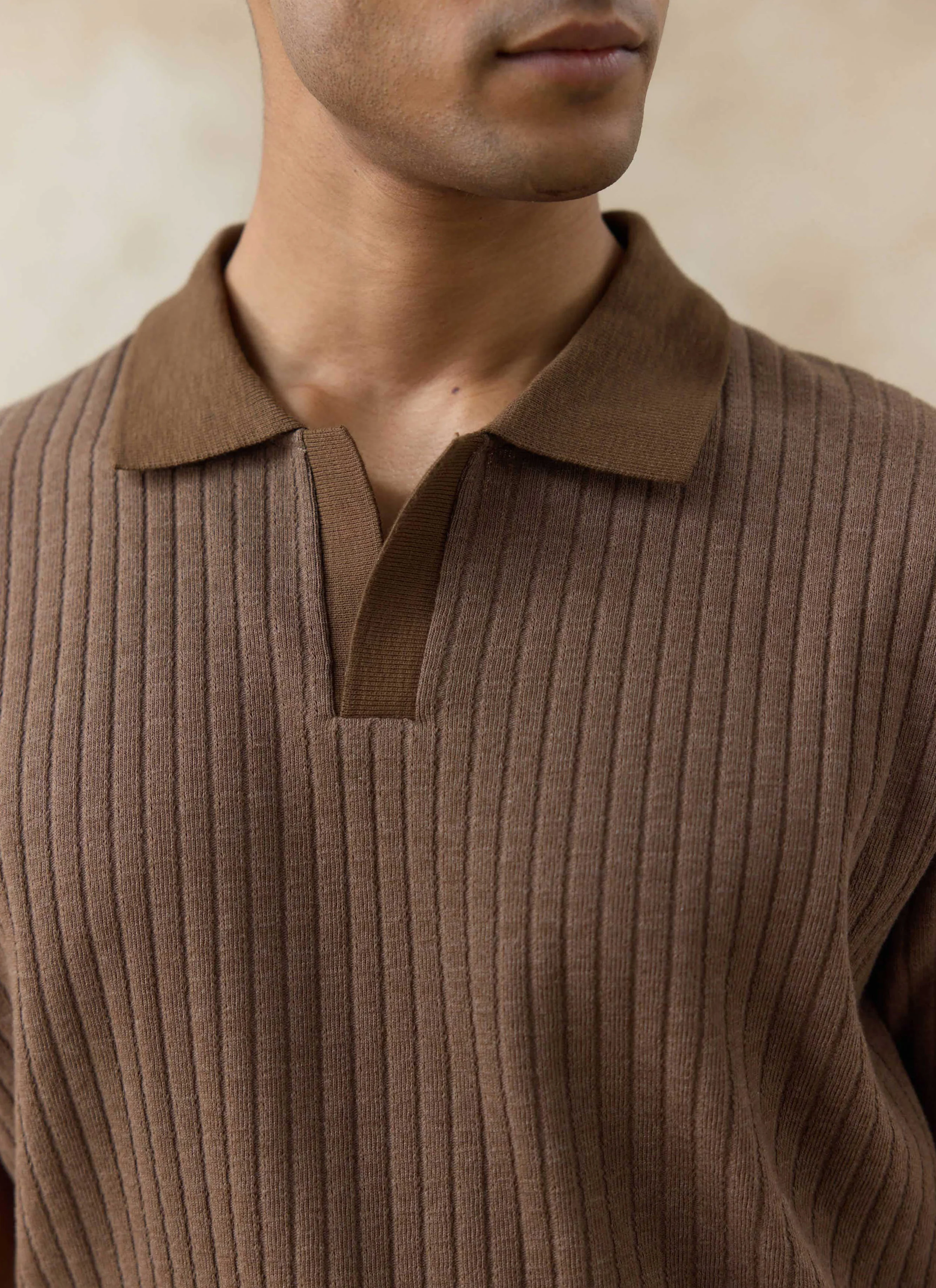 437-anthony-ribbed-polo-cotton-espresso-2.webp Anthony Ribbed Polo | Cotton | Espresso