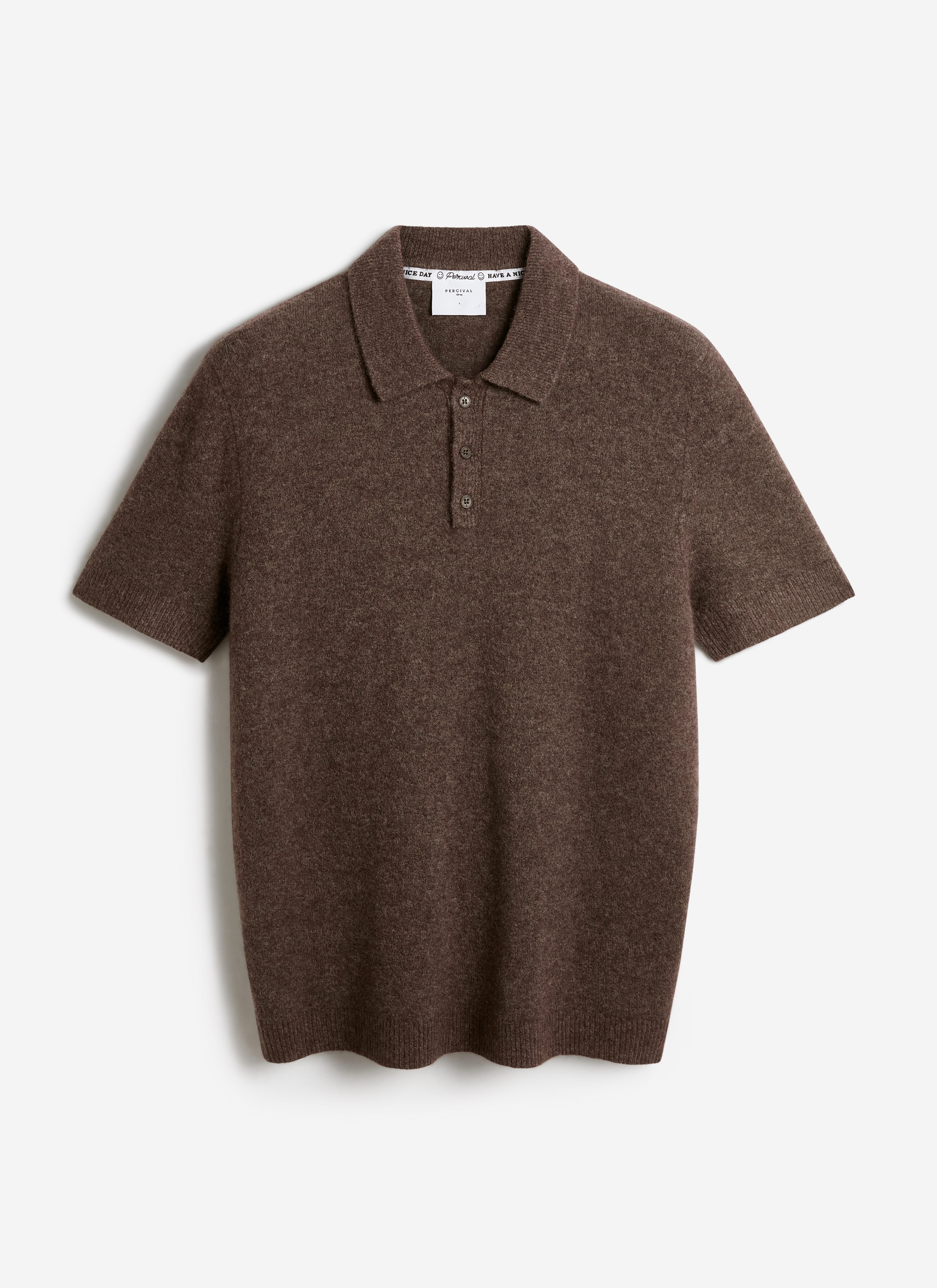 Collins Knitted Polo | Yak | Espresso