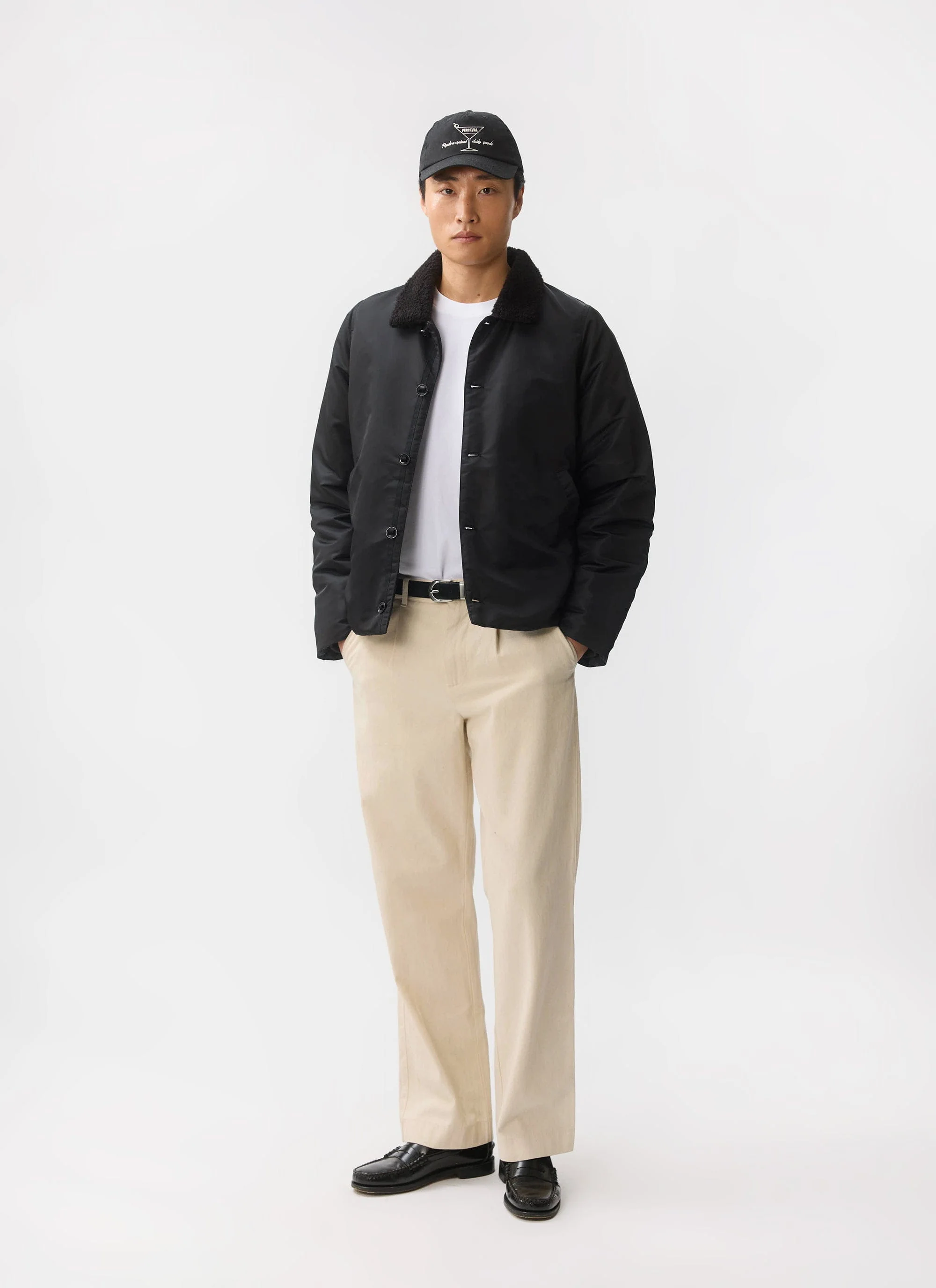 Doppio Bomber Jacket | Nylon | Black