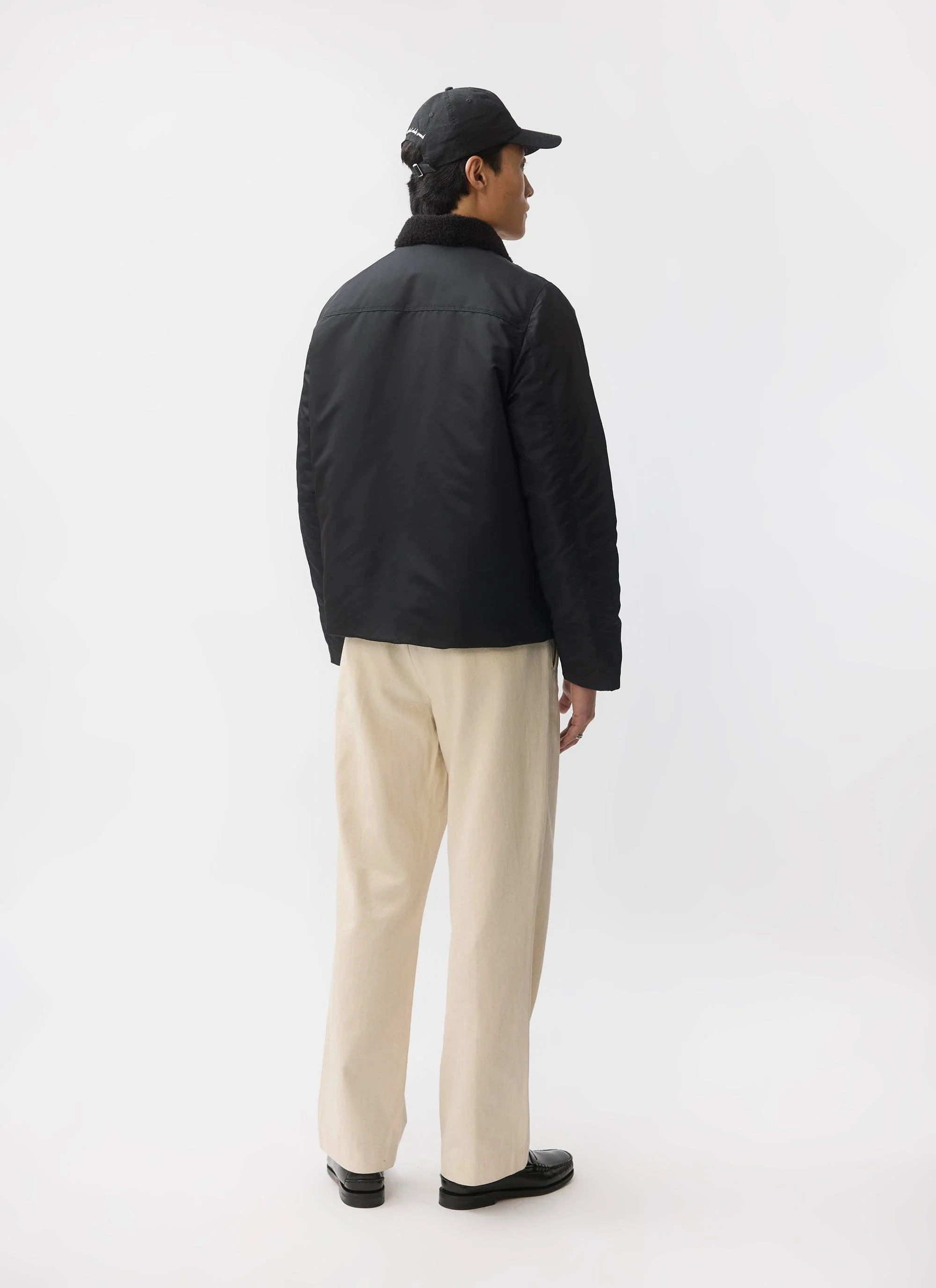 Doppio Bomber Jacket | Nylon | Black