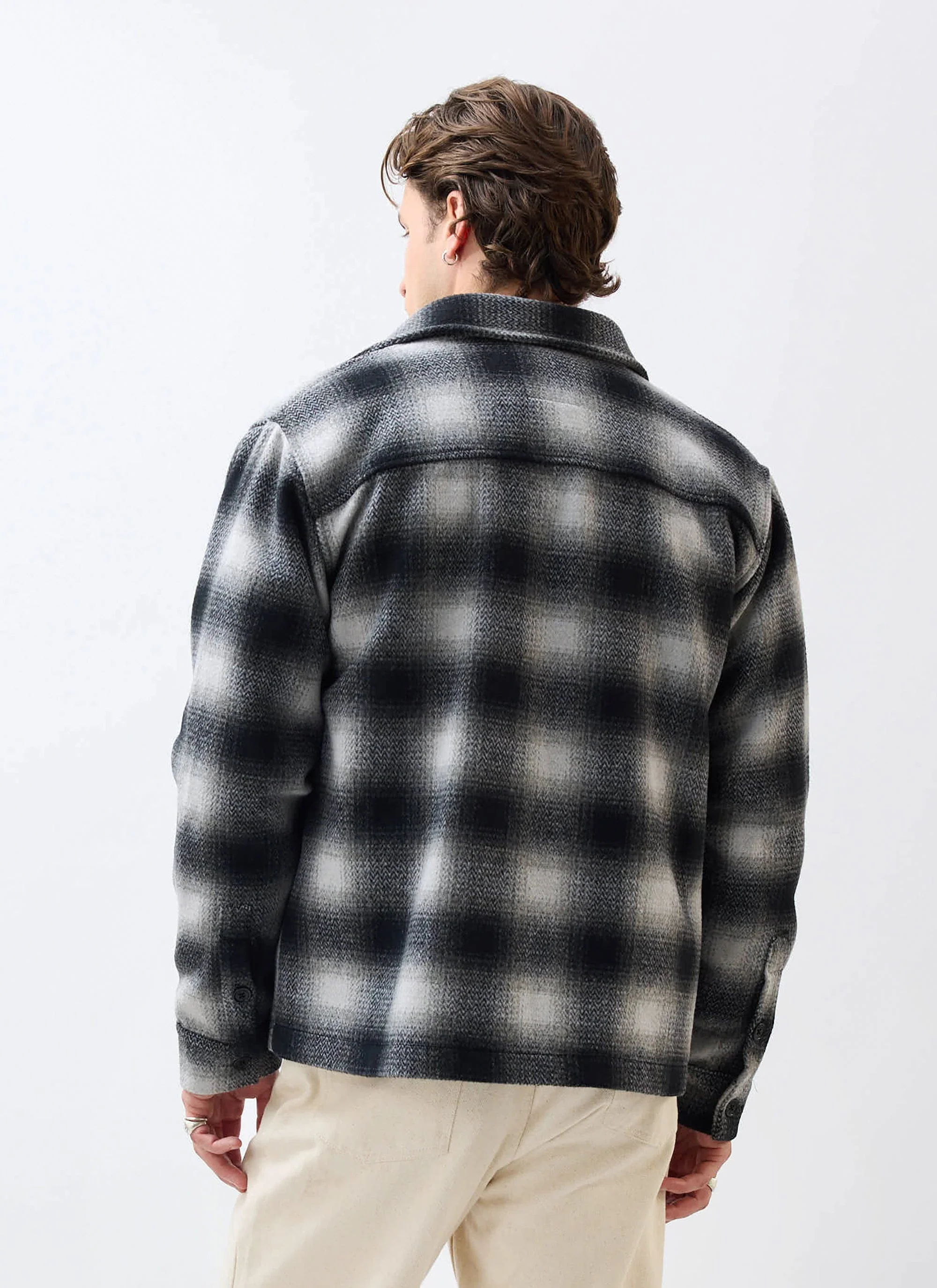 Check Overshirt | Grey