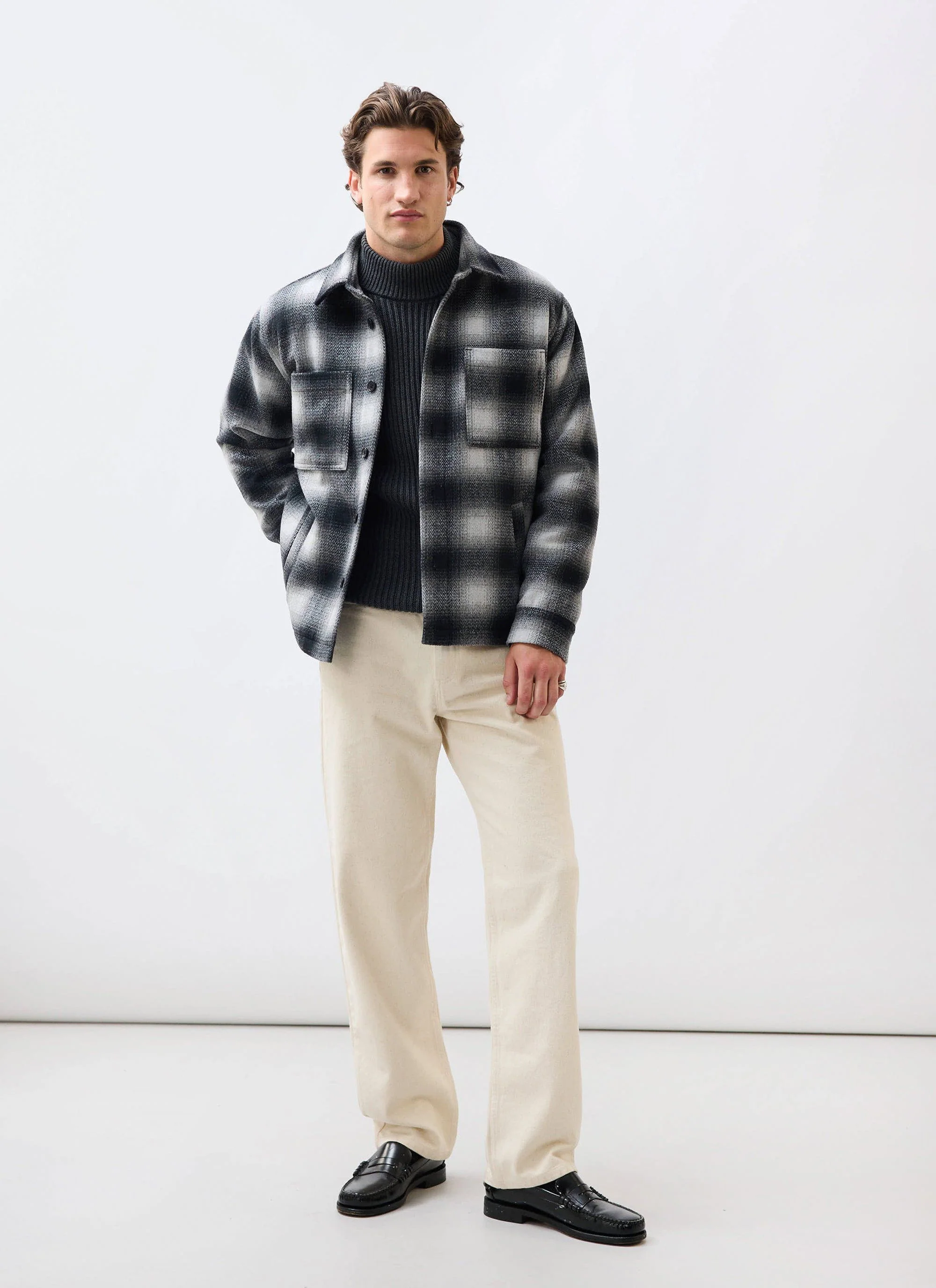Check Overshirt | Grey