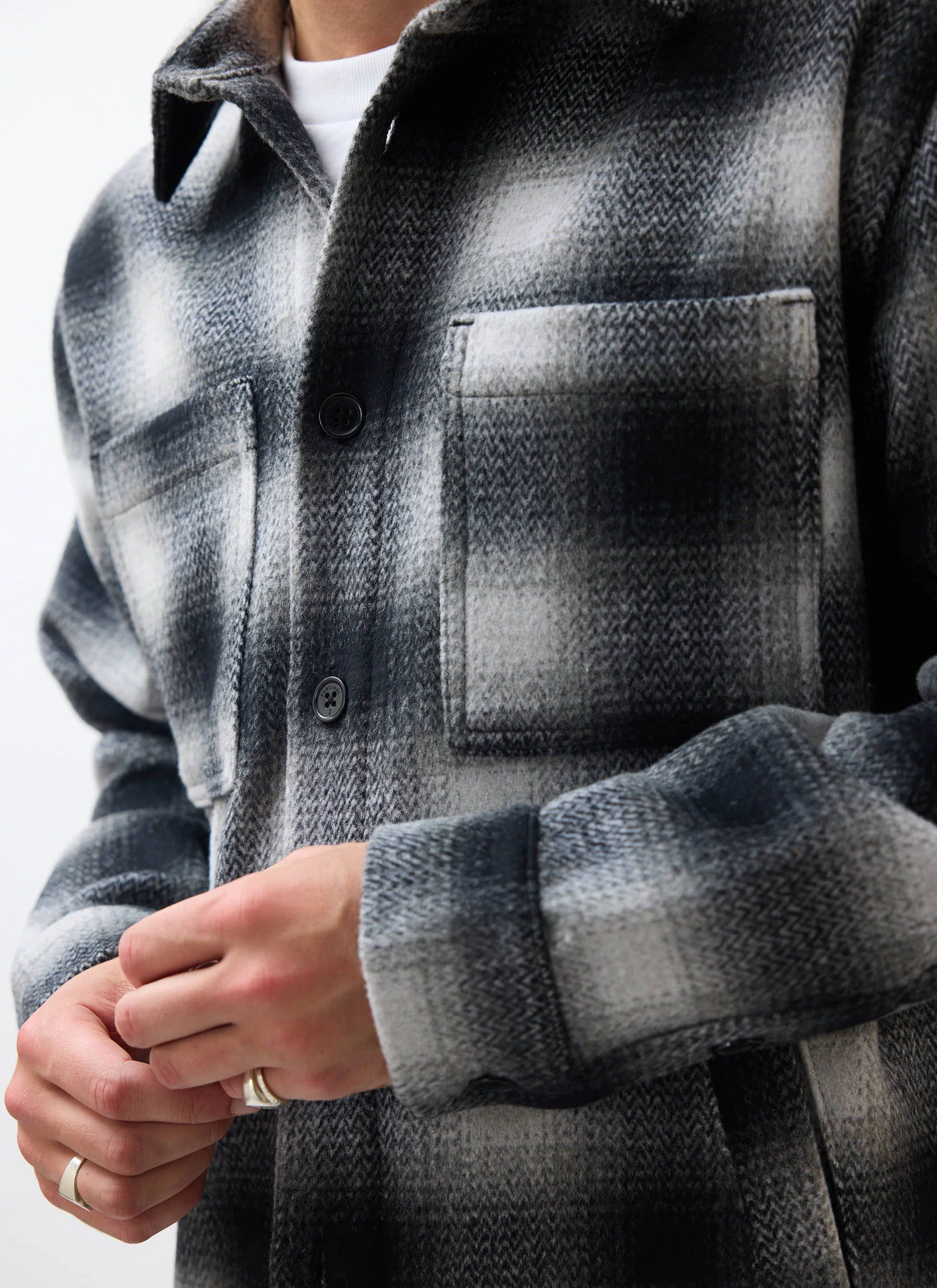 Check Overshirt | Grey