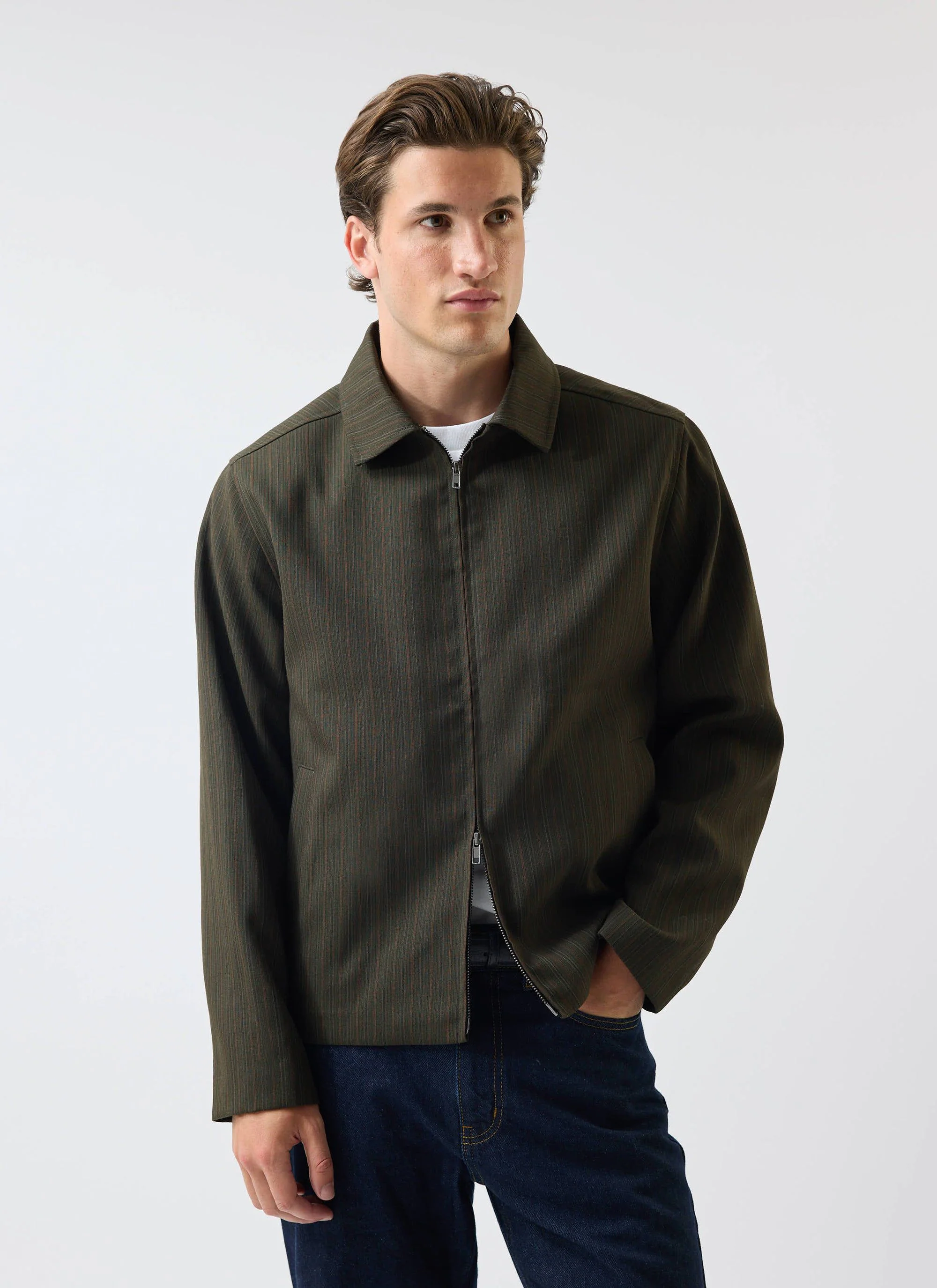 4442-men-s-chapter-zip-up-jacket-forest-green-1.webp Men's Chapter Zip Up Jacket | Forest Green