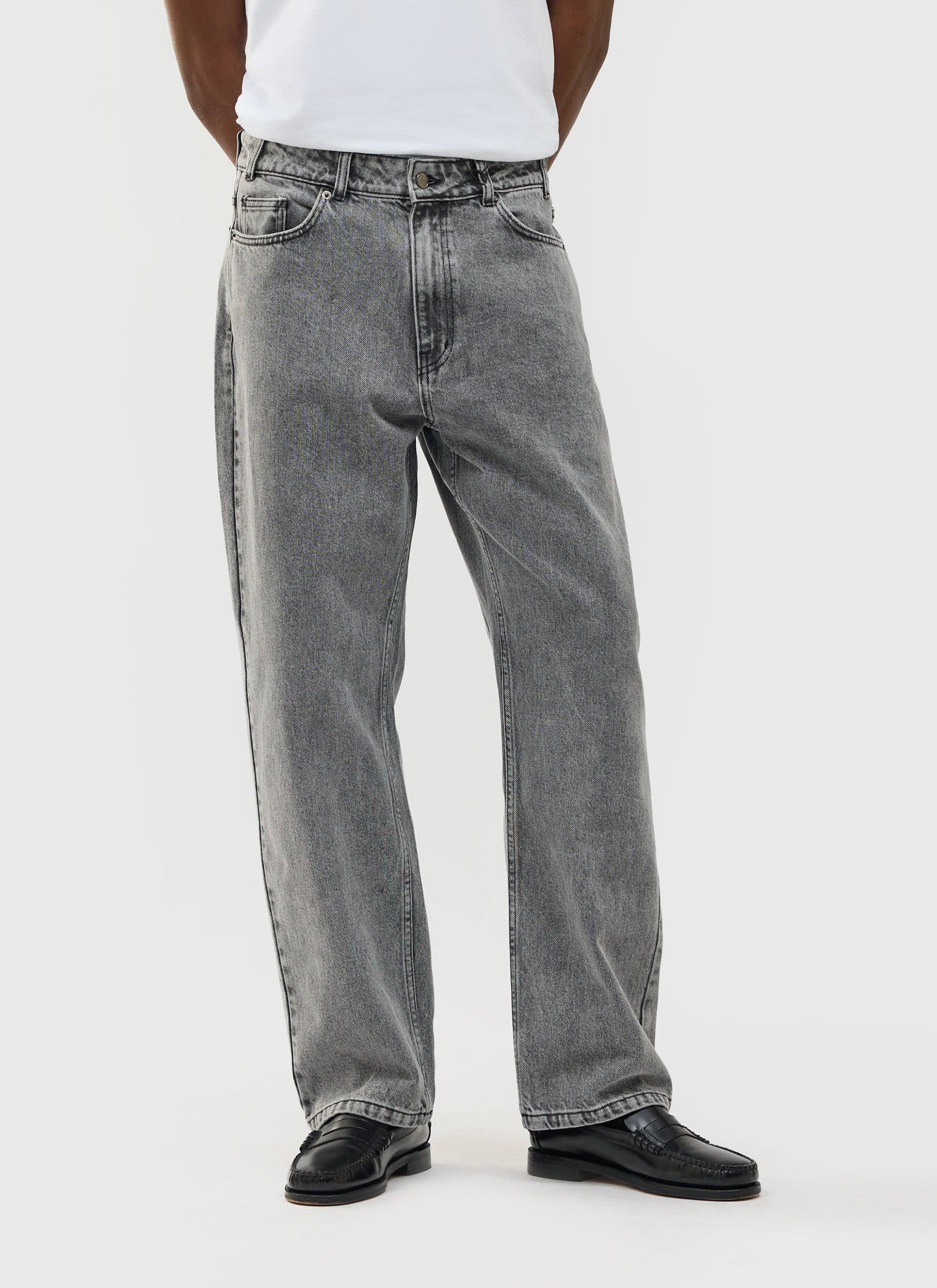 4463-wide-leg-denim-jeans-warm-grey-wash-1.jpg Wide Leg Denim Jeans | Warm Grey Wash