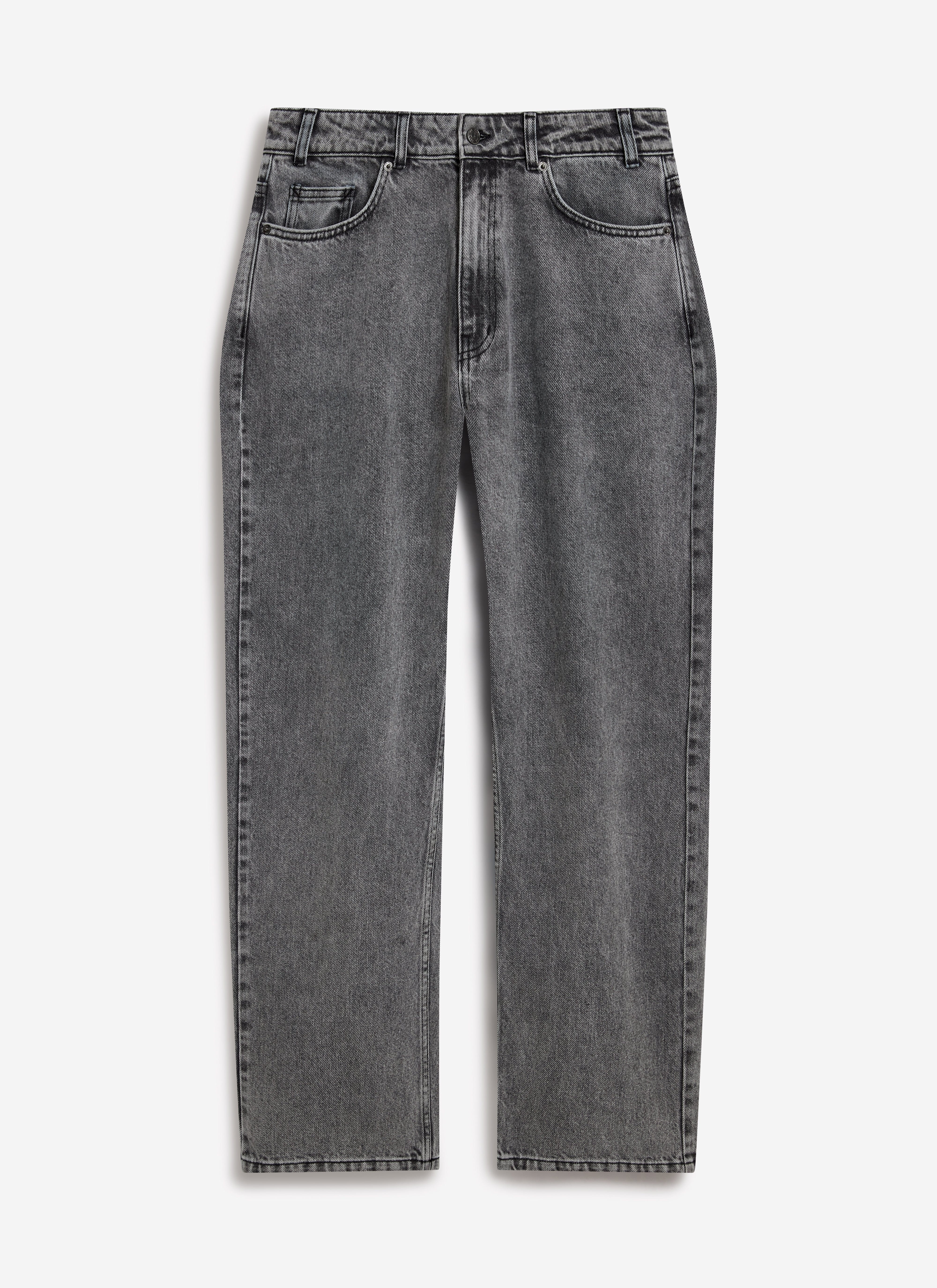 4463-wide-leg-denim-jeans-warm-grey-wash-7.jpg Wide Leg Denim Jeans | Warm Grey Wash