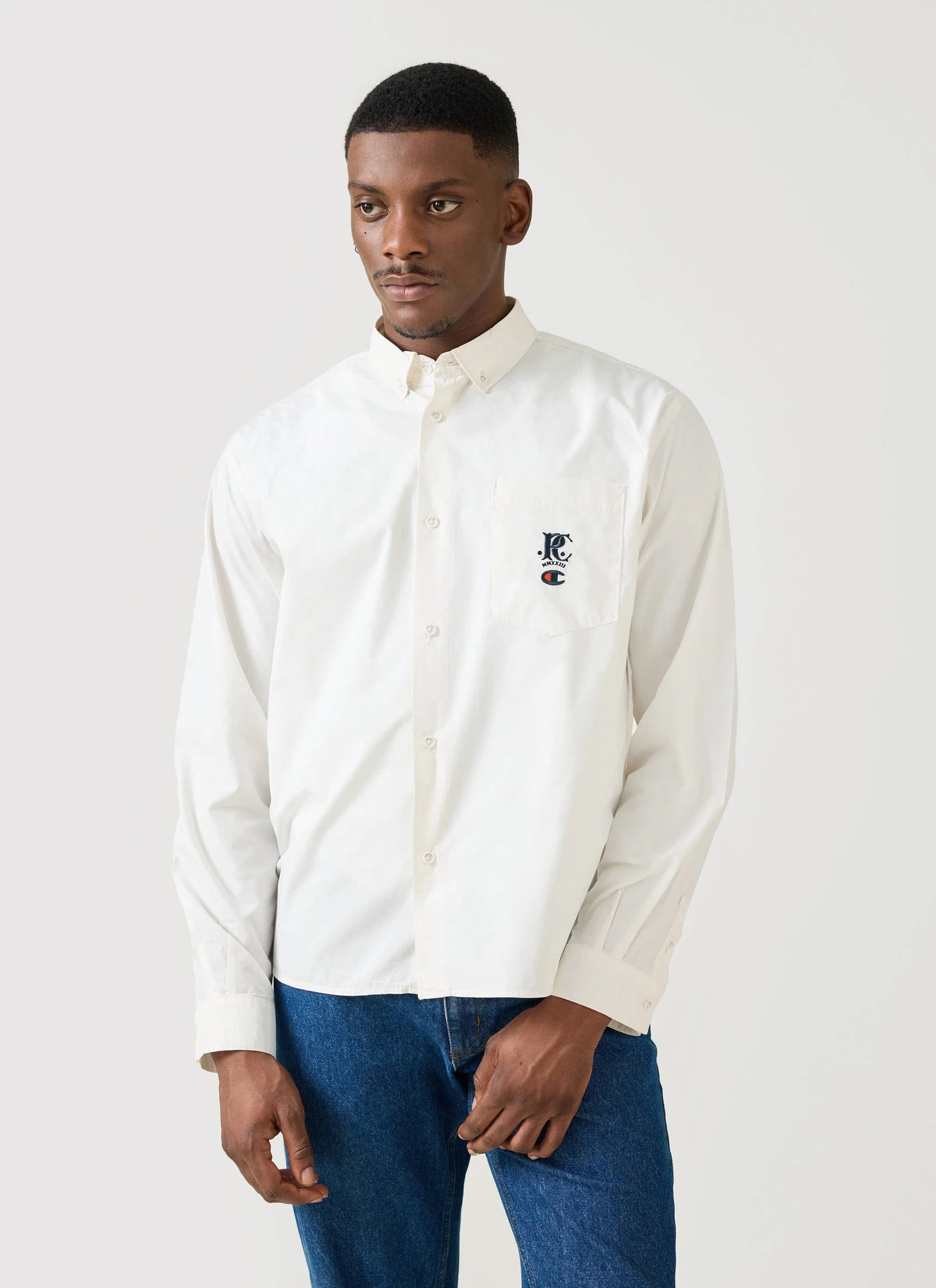 Relaxed Oxford Shirt | Champion x Percival | Cream