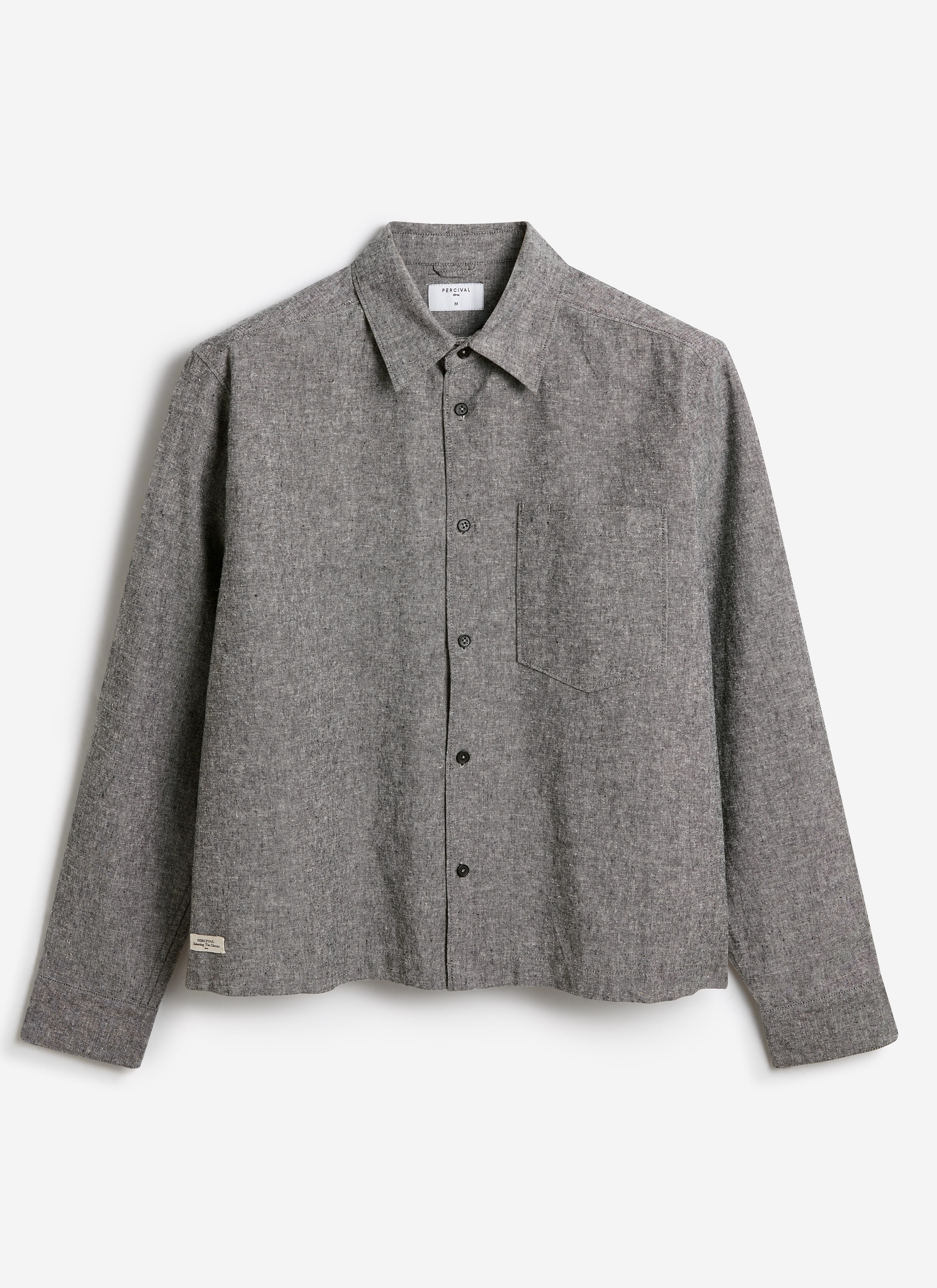 4484-textured-boxy-shirt-cotton-grey-7.jpg Textured Boxy Shirt | Cotton | Grey