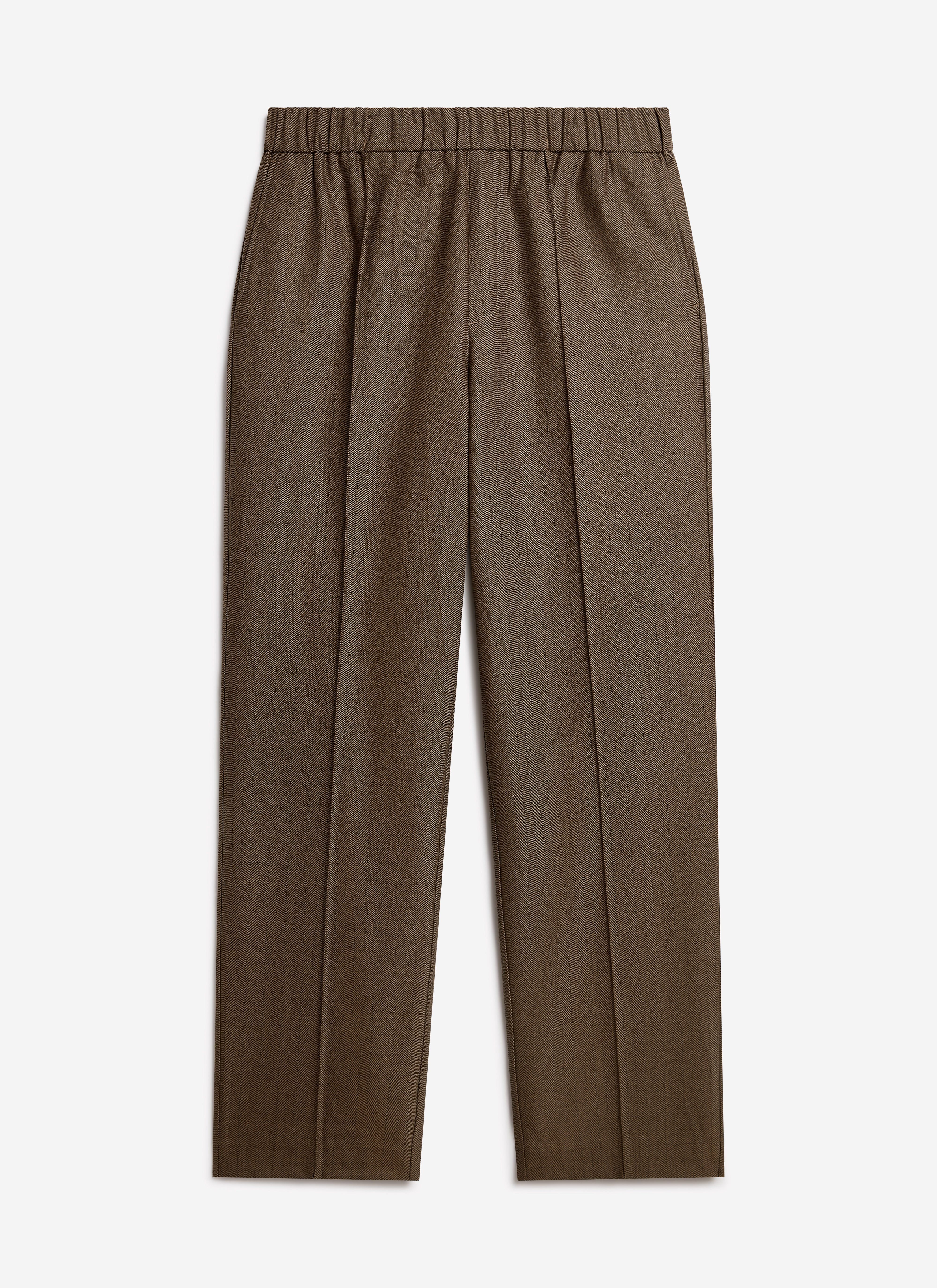 4505-grounds-relaxed-trousers-herringbone-wool-oak-6.jpg Grounds Relaxed Trousers | Herringbone Wool | Oak