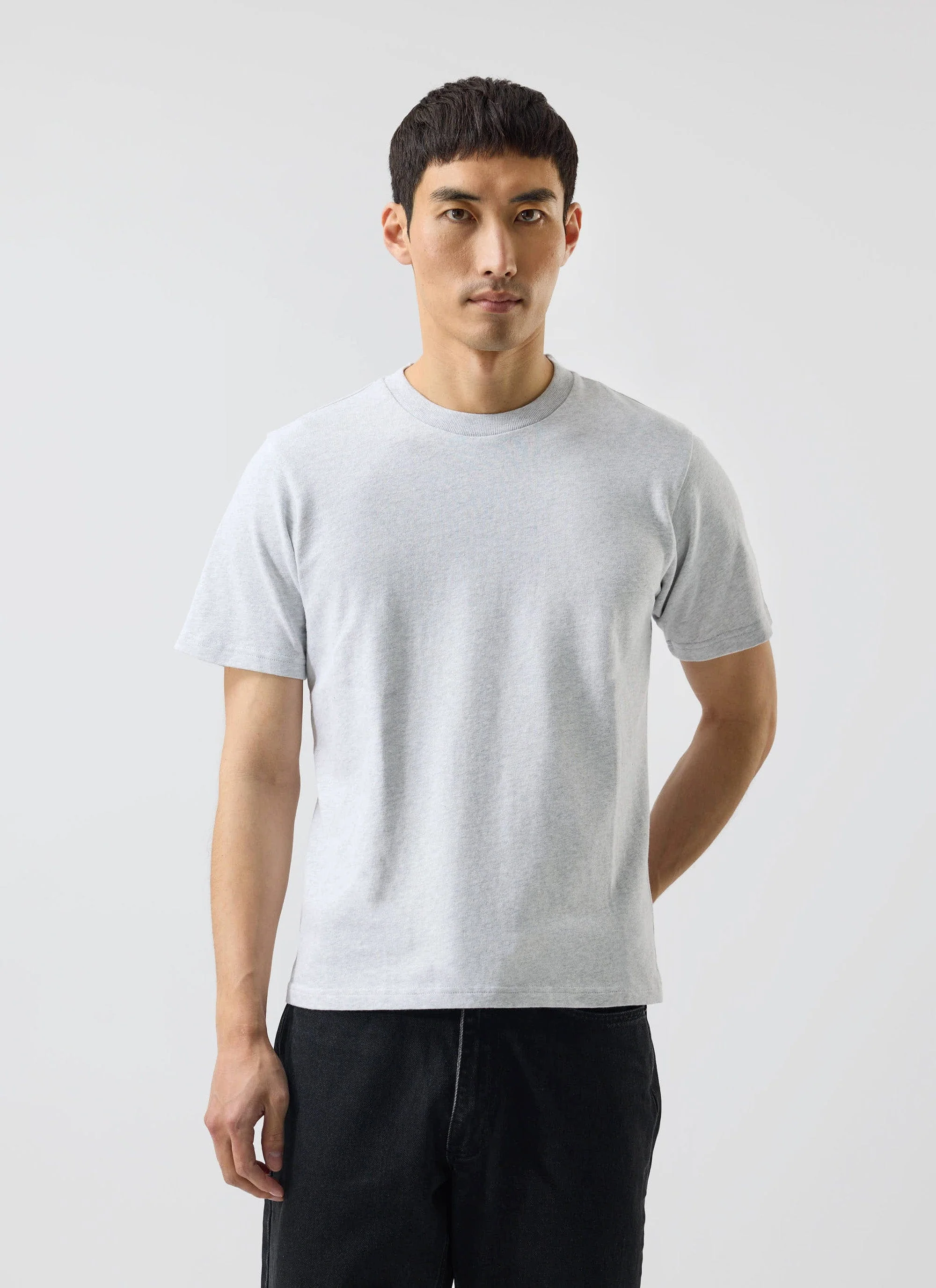 4525-cropped-regular-fit-t-shirt-organic-cotton-grey-1.webp Cropped Regular Fit T Shirt | Organic Cotton | Grey
