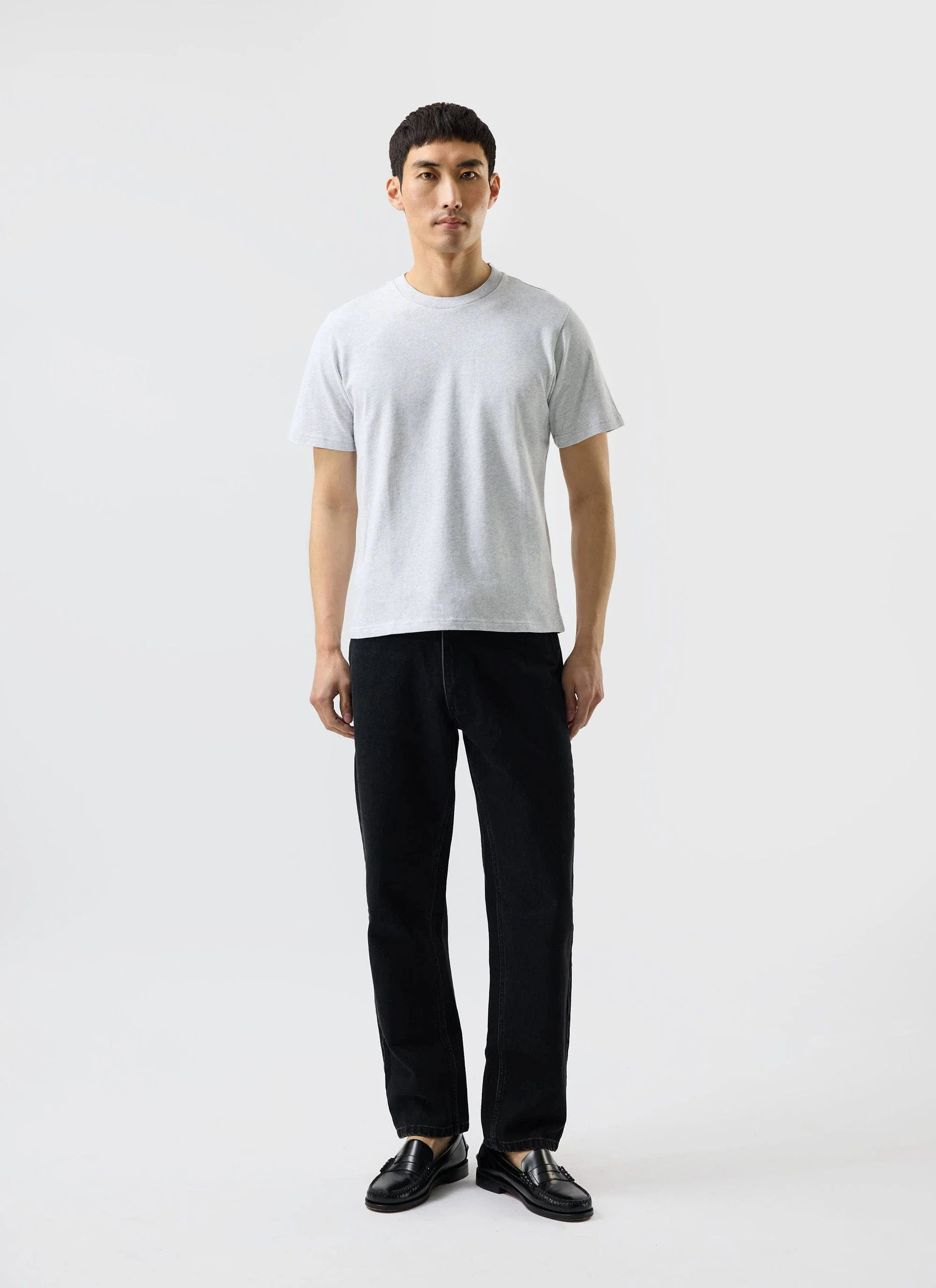 4525-cropped-regular-fit-t-shirt-organic-cotton-grey-2.webp Cropped Regular Fit T Shirt | Organic Cotton | Grey