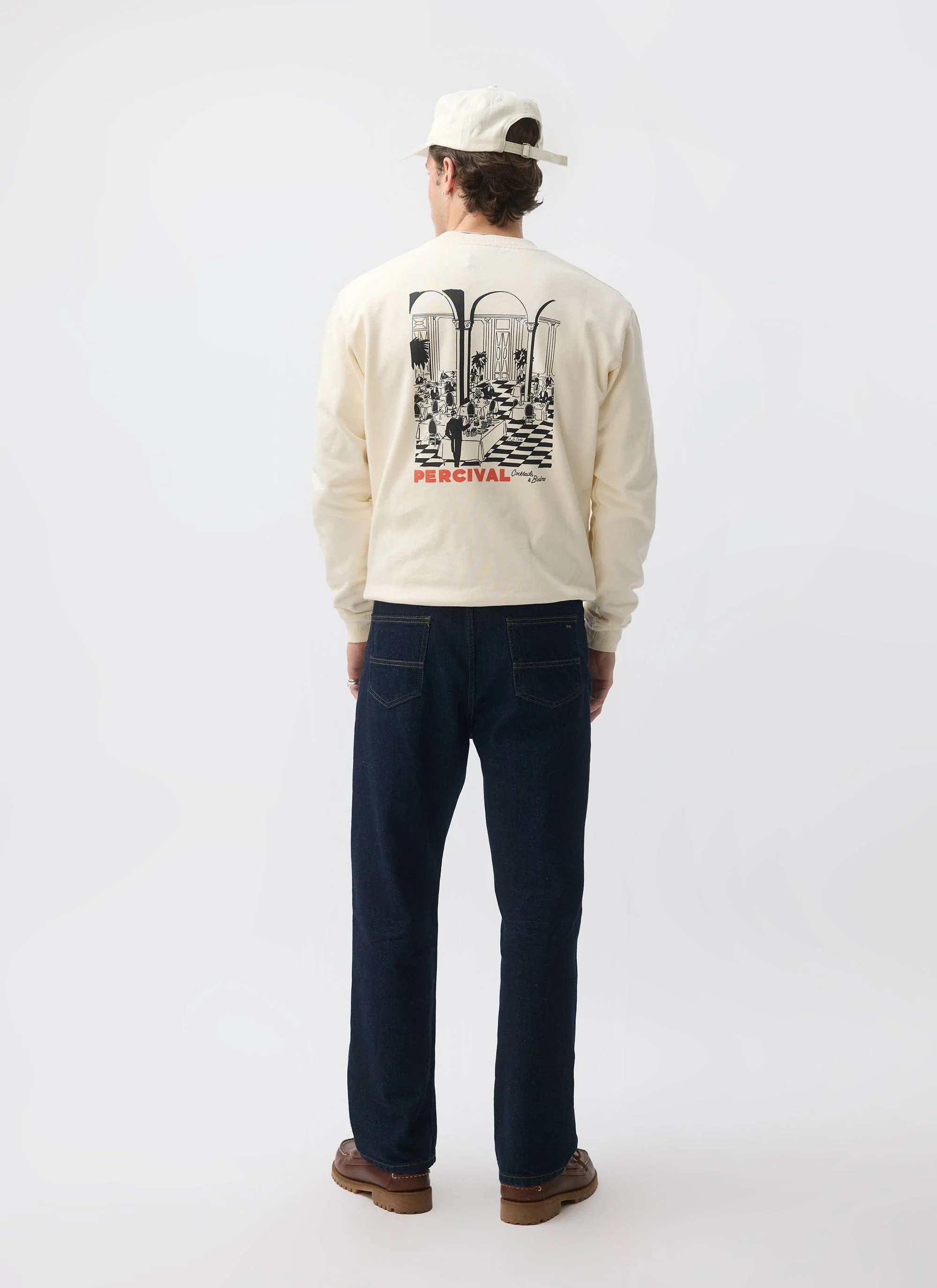 4539-bistro-printed-sweatshirt-cotton-cream-1.webp Bistro Printed Sweatshirt | Cotton | Cream